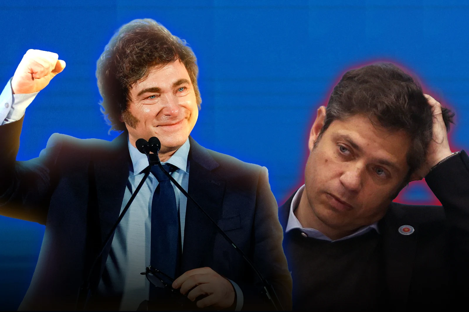 Javier Milei y Axel Kicillof.