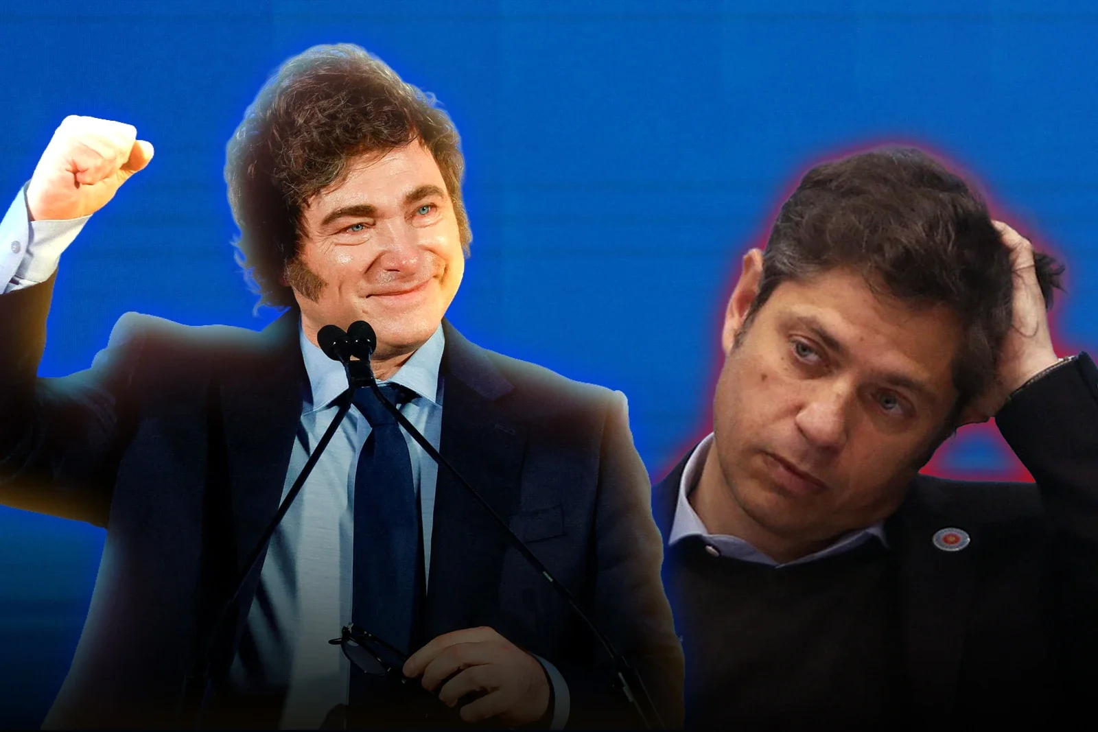 Javier Milei y Axel Kicillof.