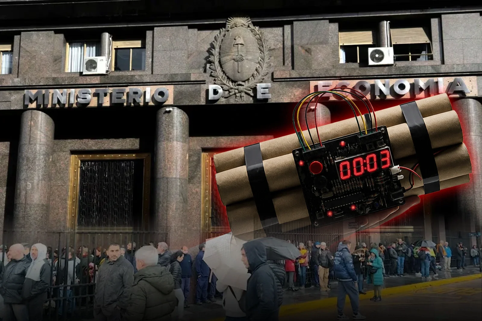 Evacuaron el Ministerio de Economía por una amenaza de bomba