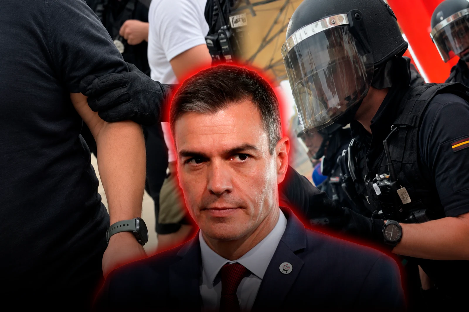 La Policía española comenzó a reprimir a los ciudadanos de Ceuta que protestan contra la invasión migratoria