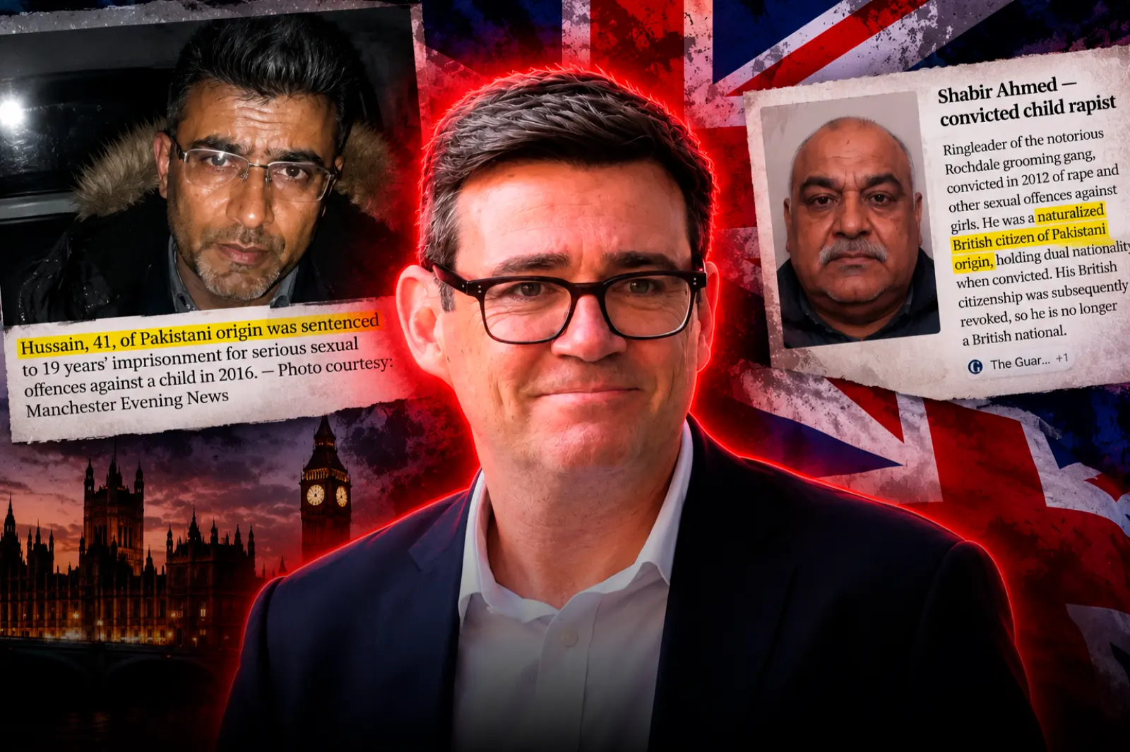 Reino Unido presenta como británicos a delincuentes sexuales nacidos en Pakistán