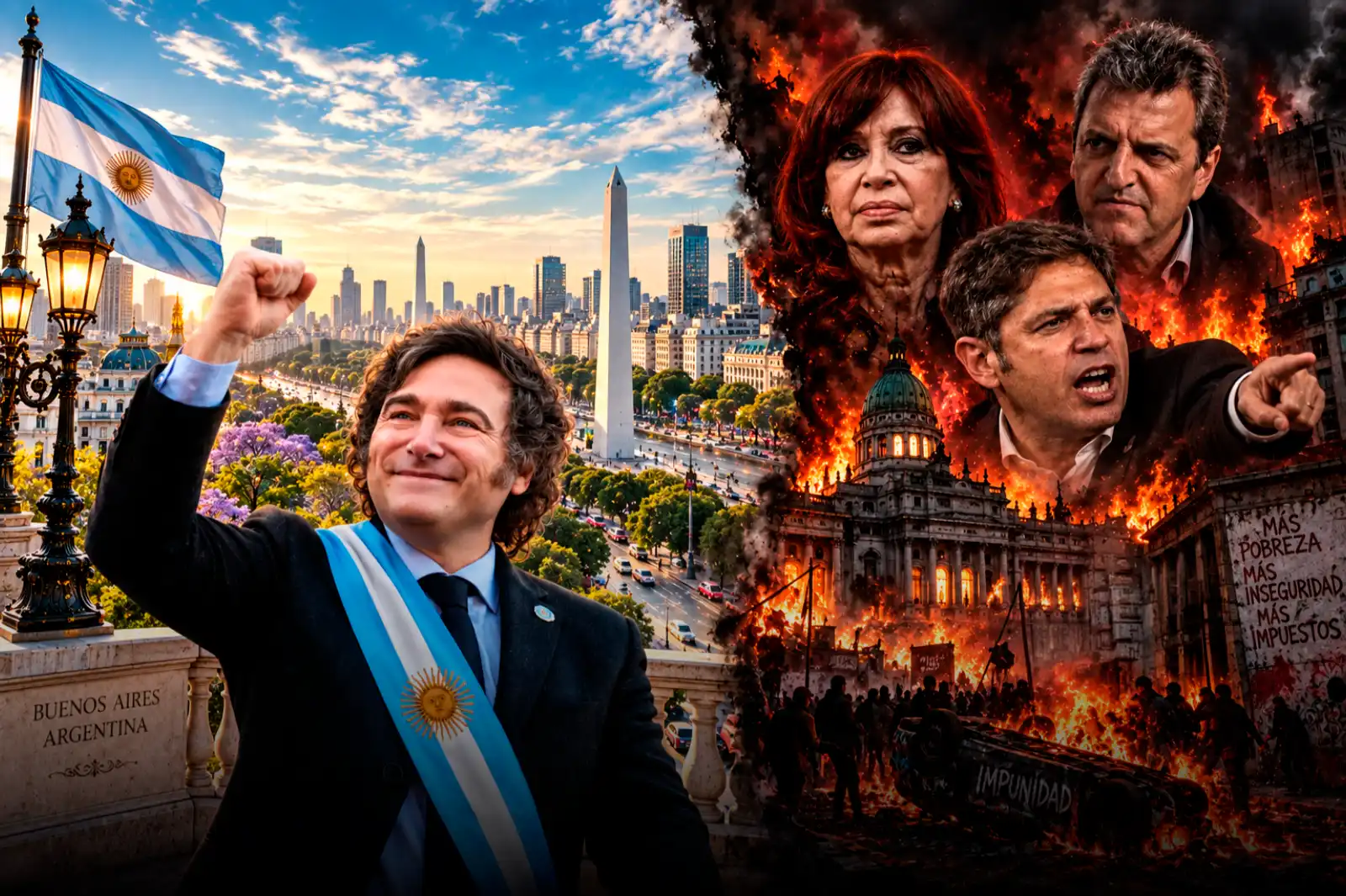 Proyectan que el Riesgo País podría caer a 260 puntos si Milei es reelecto o saltar a 1.600 si gana el kirchnerismo