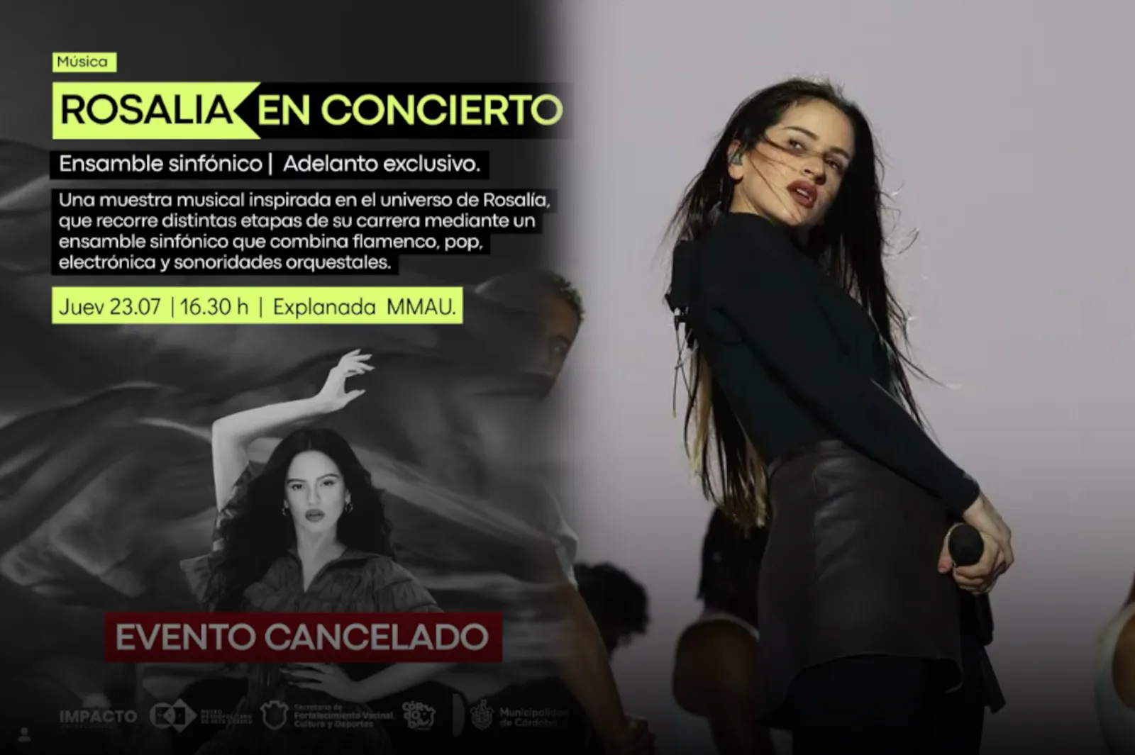 Cancelaron un evento sobre Rosalía en Córdoba tras su burla hacia Argentina