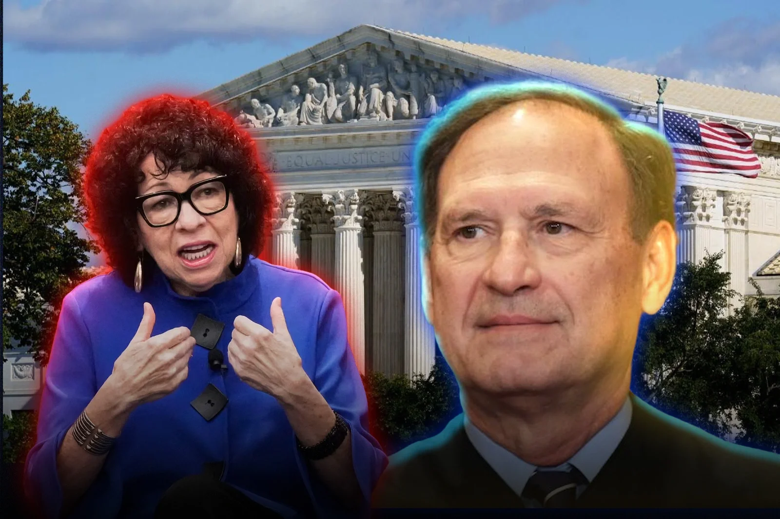 Samuel Alito and Democrat Sonia Sotomayor had an unusual confrontation following a ruling on immigration