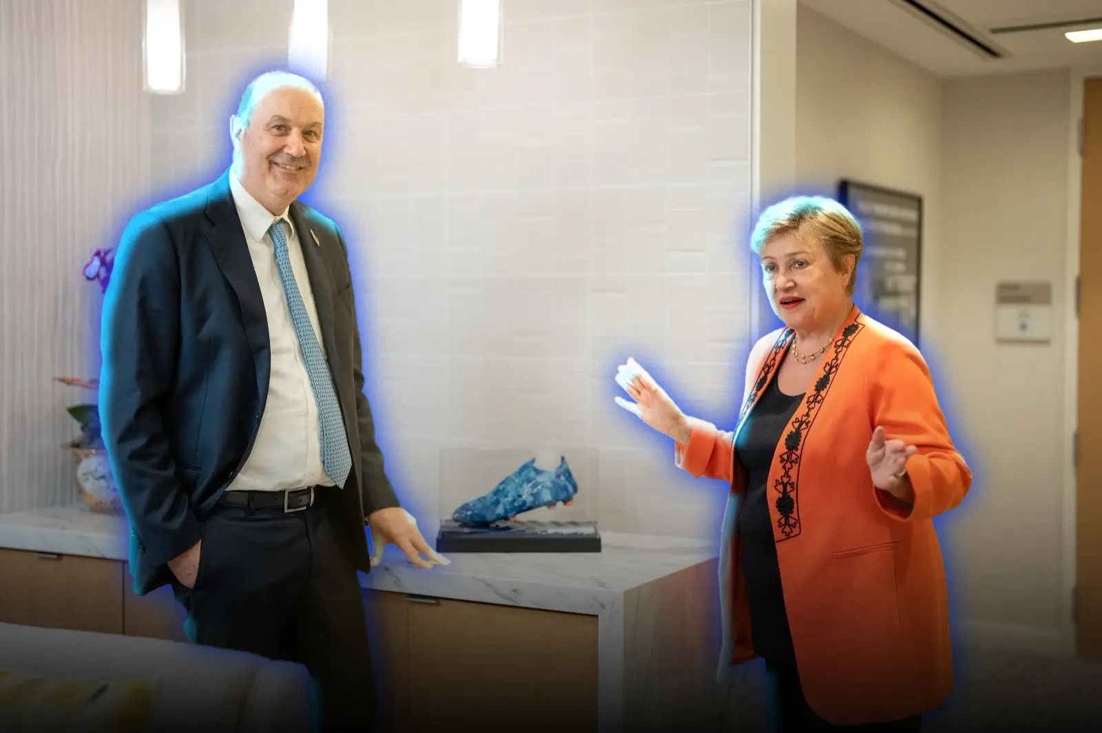 Federico Sturzenegger met with Kristalina Georgieva in the United States