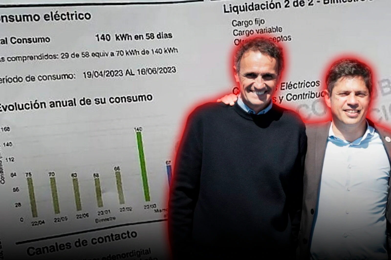 Axel Kicillof junto a Gabriel Katopodis.