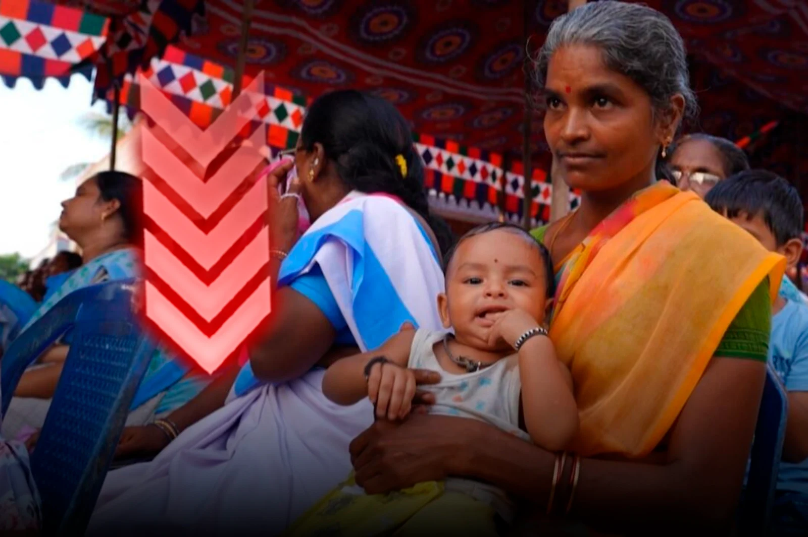 La tasa de fertilidad de la India cayó por debajo del nivel de reemplazo por primera vez en la historia