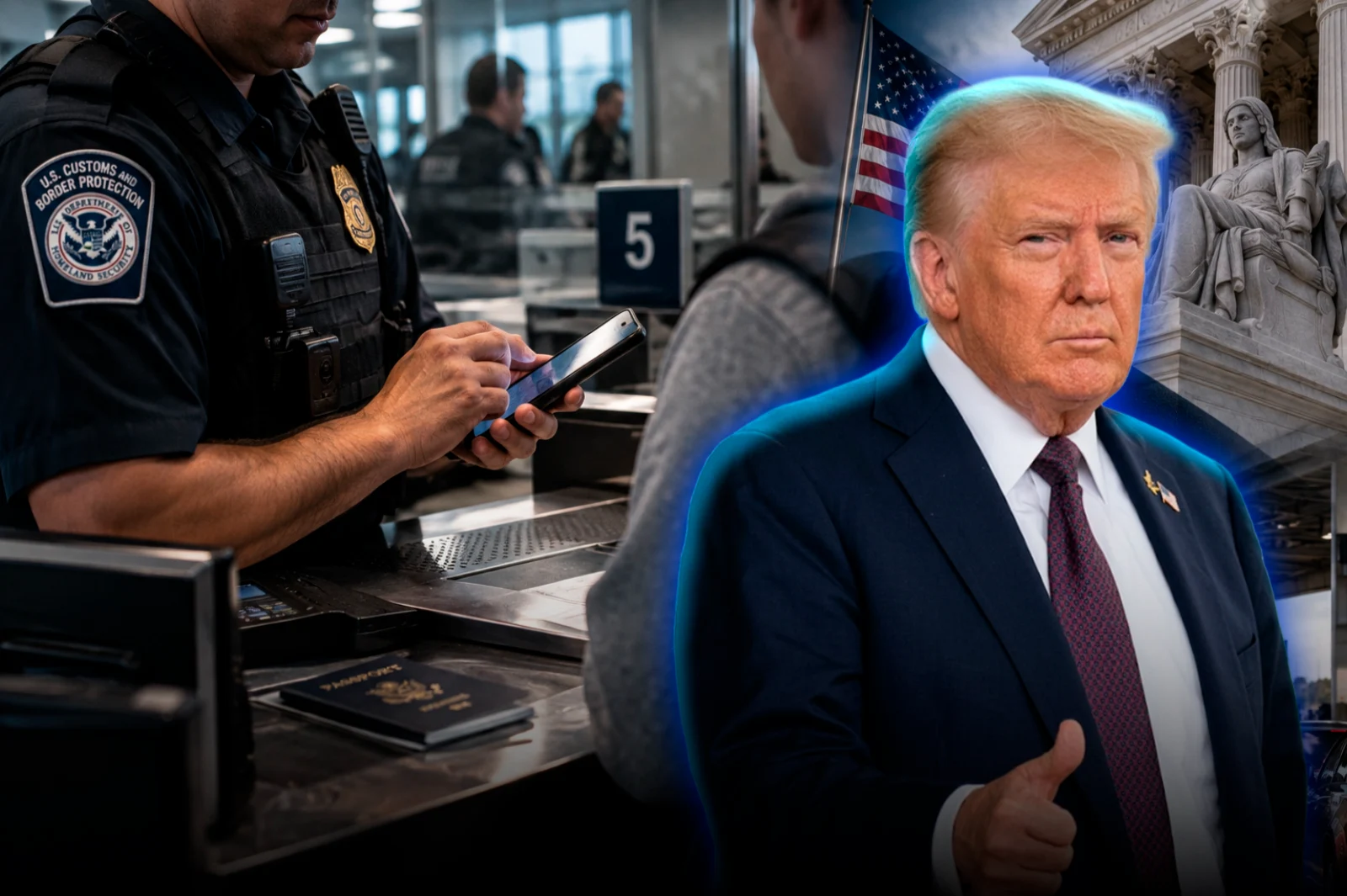 A federal court in the US upheld cell phone searches at the border without a warrant or suspicion