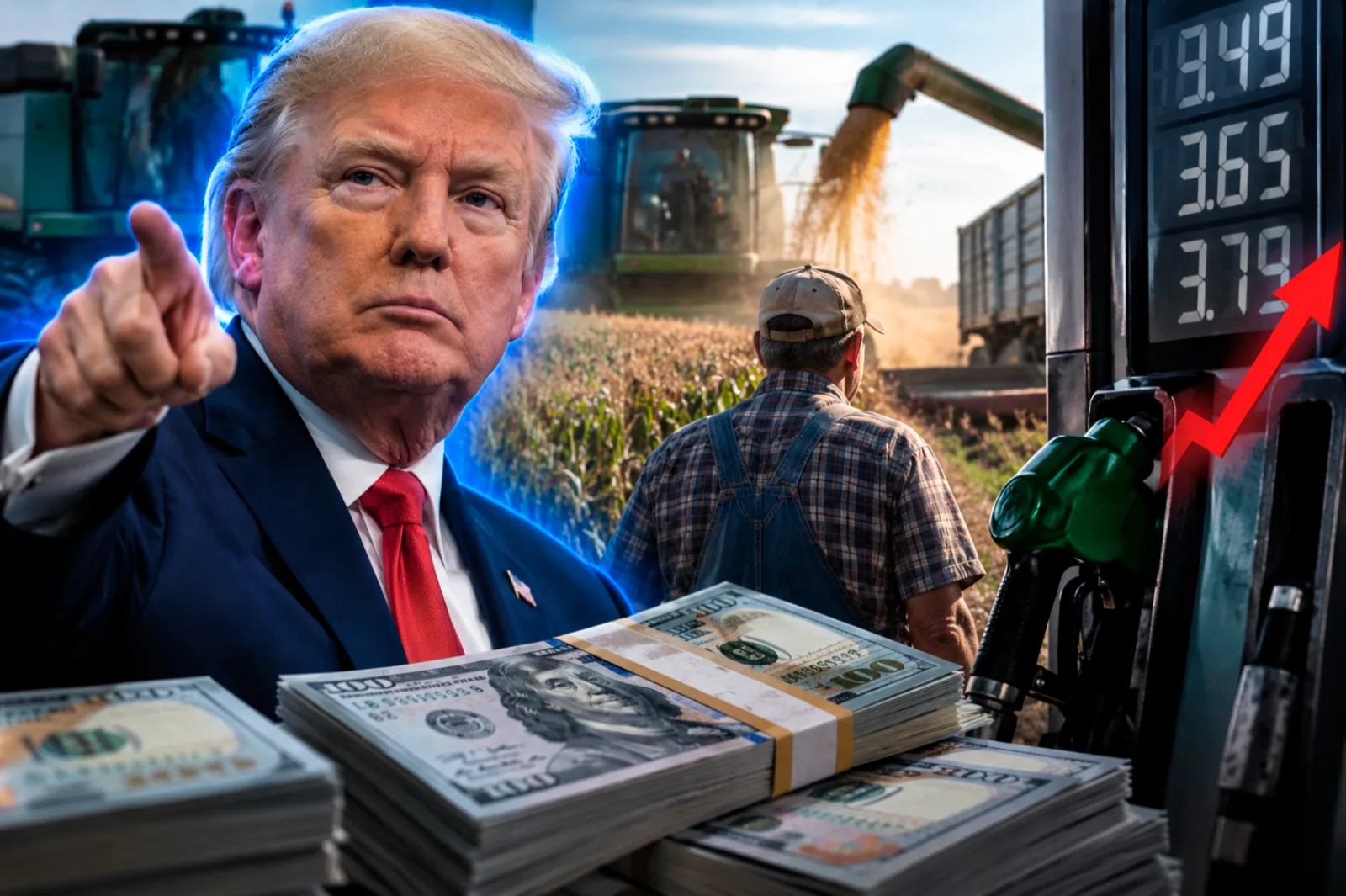 Trump anunció 8.000 millones de dólares en ayuda para agricultores afectados por el aumento del combustible