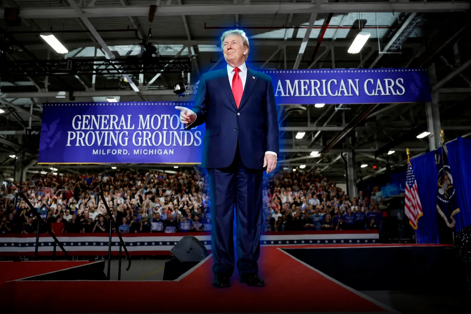 En Michigan, Trump aseguró que revivió a la industria automotriz de EEUU y apuntó contra las regulaciones demócratas