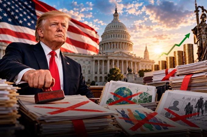 Trump congeló más de 810 millones de dólares que iban a ser usados para fomentar la inmigración y los programas raciales