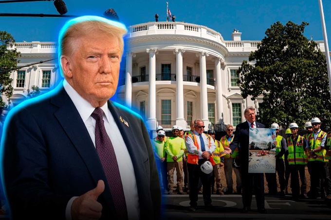 The Supreme Court authorized Trump to continue with the works at the White House: a bunker and presidential lounge will be built