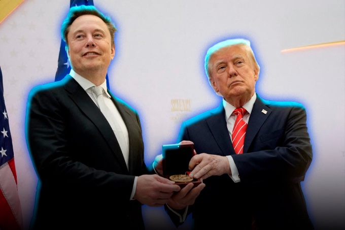 Trump condecoró a Musk con la Medalla de la Ciencia y lo catalogó como un titán industrial y el "Thomas Edison moderno"