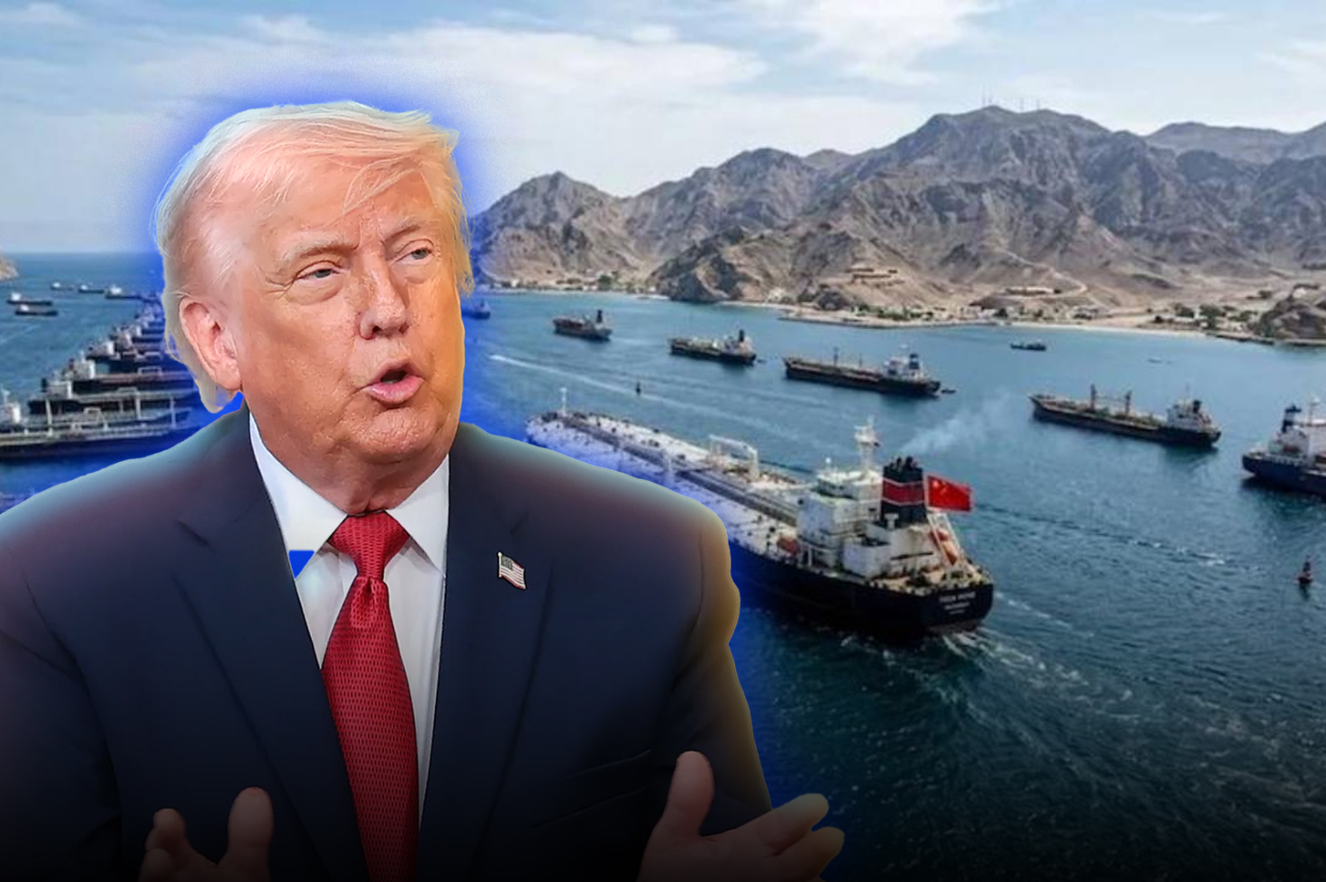 Trump denied the Iranian regime and assured that the Strait of Hormuz remains open to commercial traffic