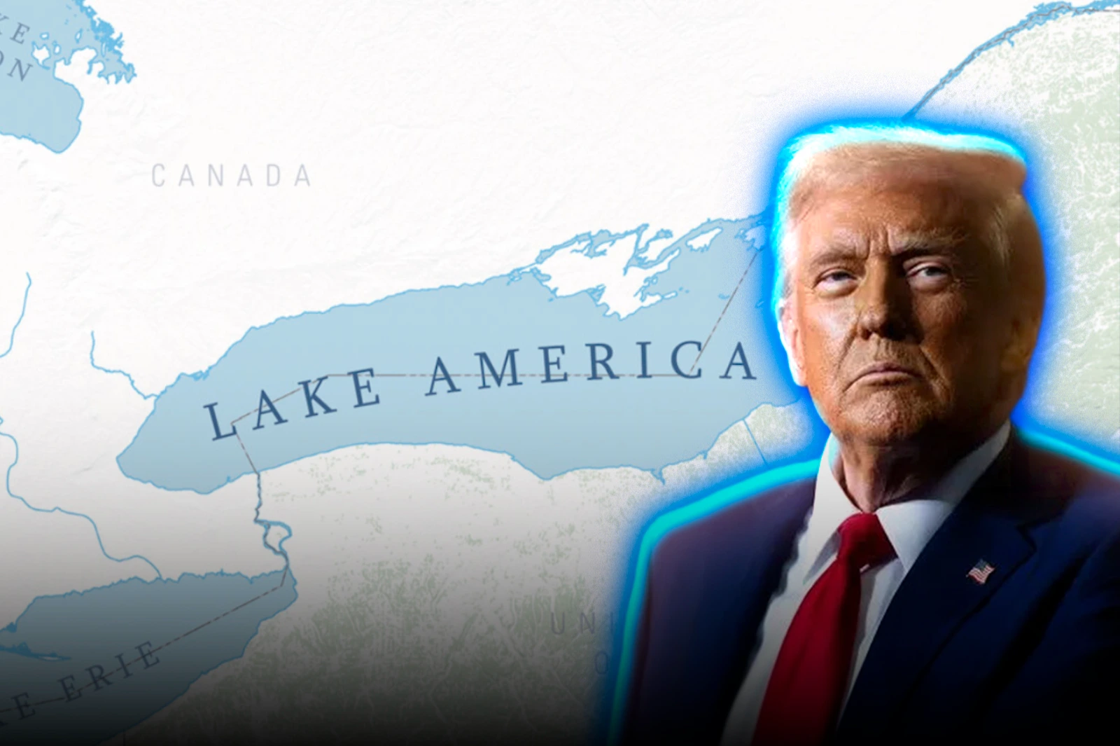 Trump renames Lake Ontario as ''Lake America'' while increasing pressure on Canada