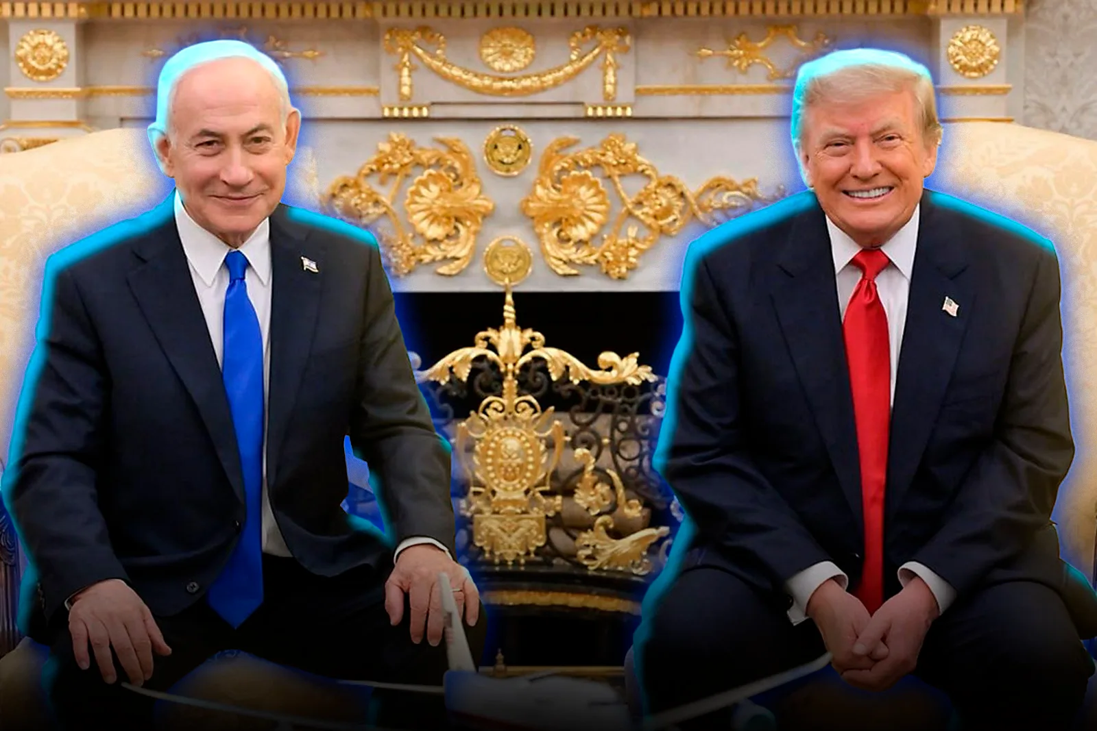 Trump y Netanyahu se reunieron hoy para conversar sobre la guerra y aportar ideas para derrotar al régimen. 