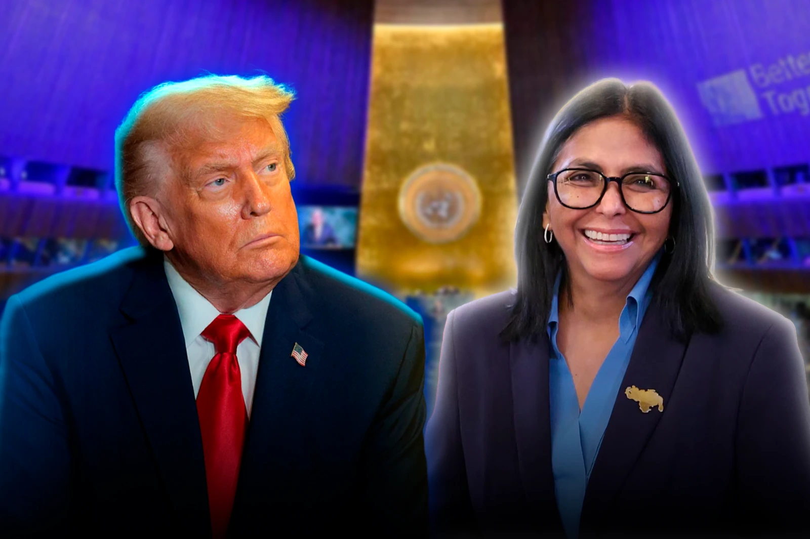 Trump strengthens his strategy in Venezuela and will meet with Delcy Rodríguez in New York
