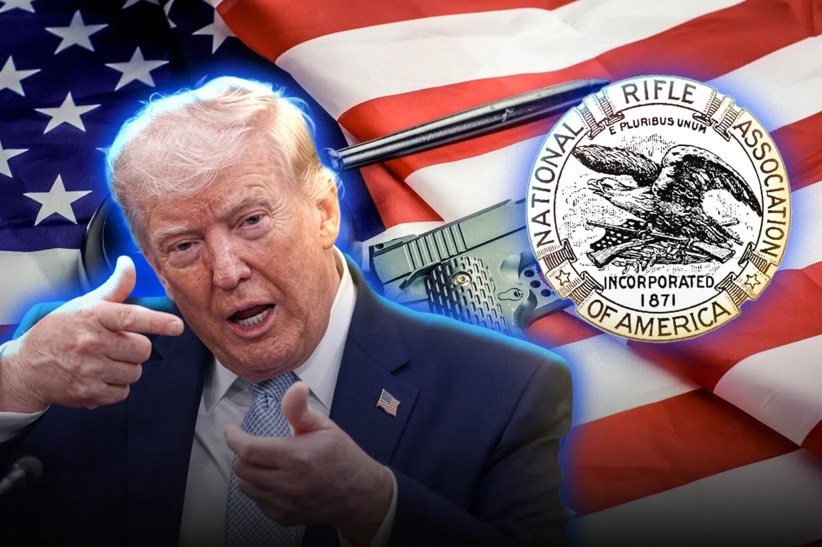Trump pushes for a national gun carry law and seeks to expand Second Amendment rights