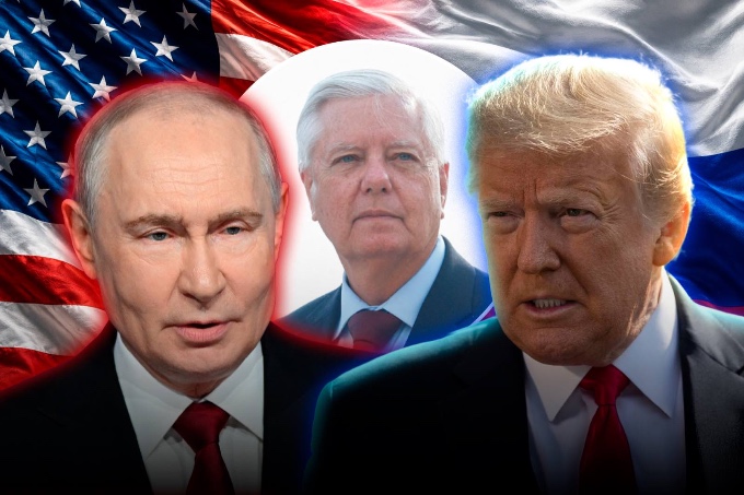 Trump enacted a historic package of sanctions and tariffs against Russia in honor of Lindsay Graham