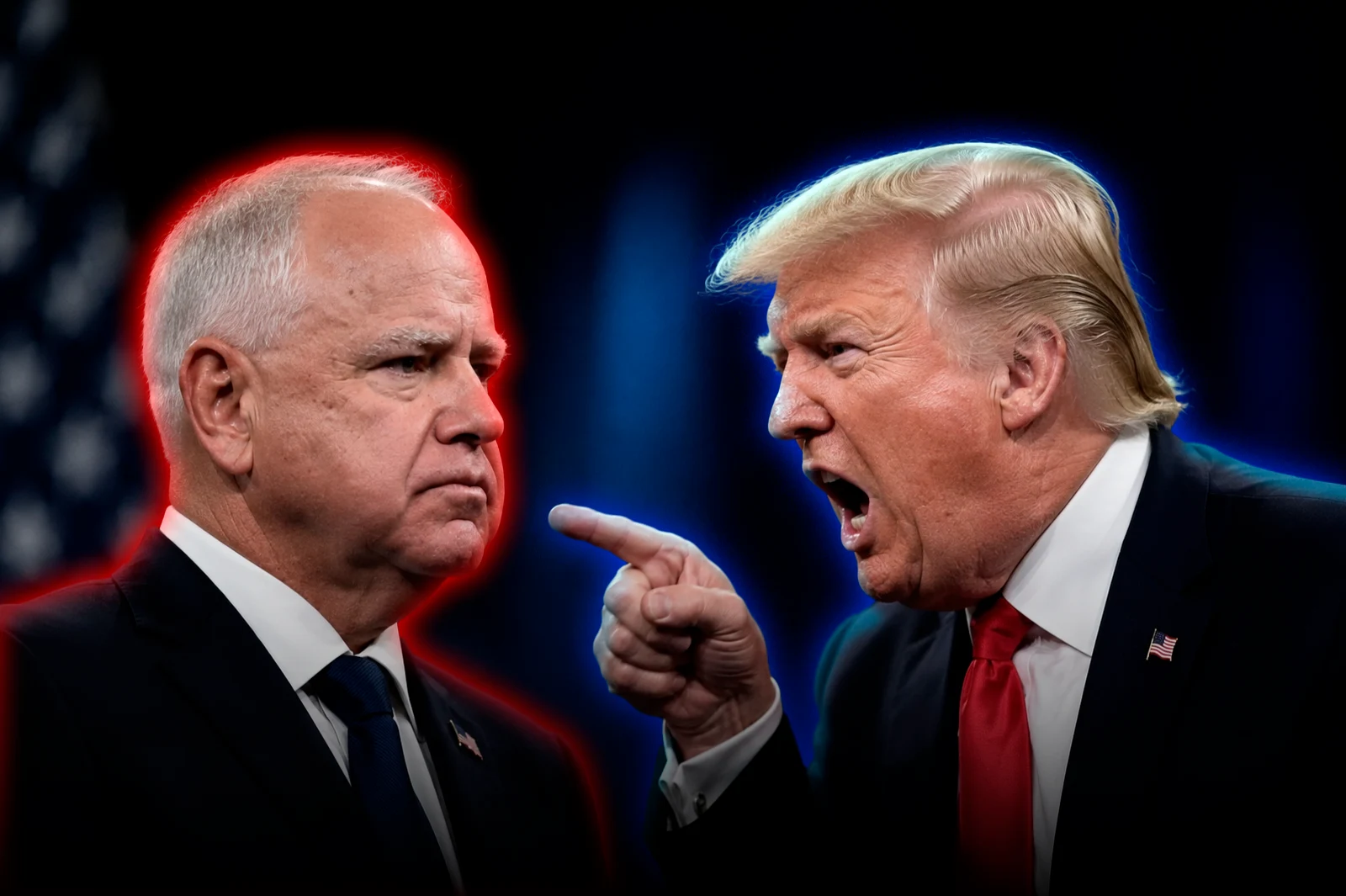 Trump blamed the incompetence of Tim Walz for the cyberattack on water plants in seven states in the US
