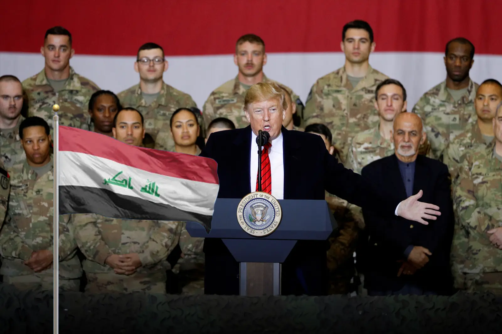Donald Trump announced the withdrawal of U.S. troops from Iraq after a 23-year mission
