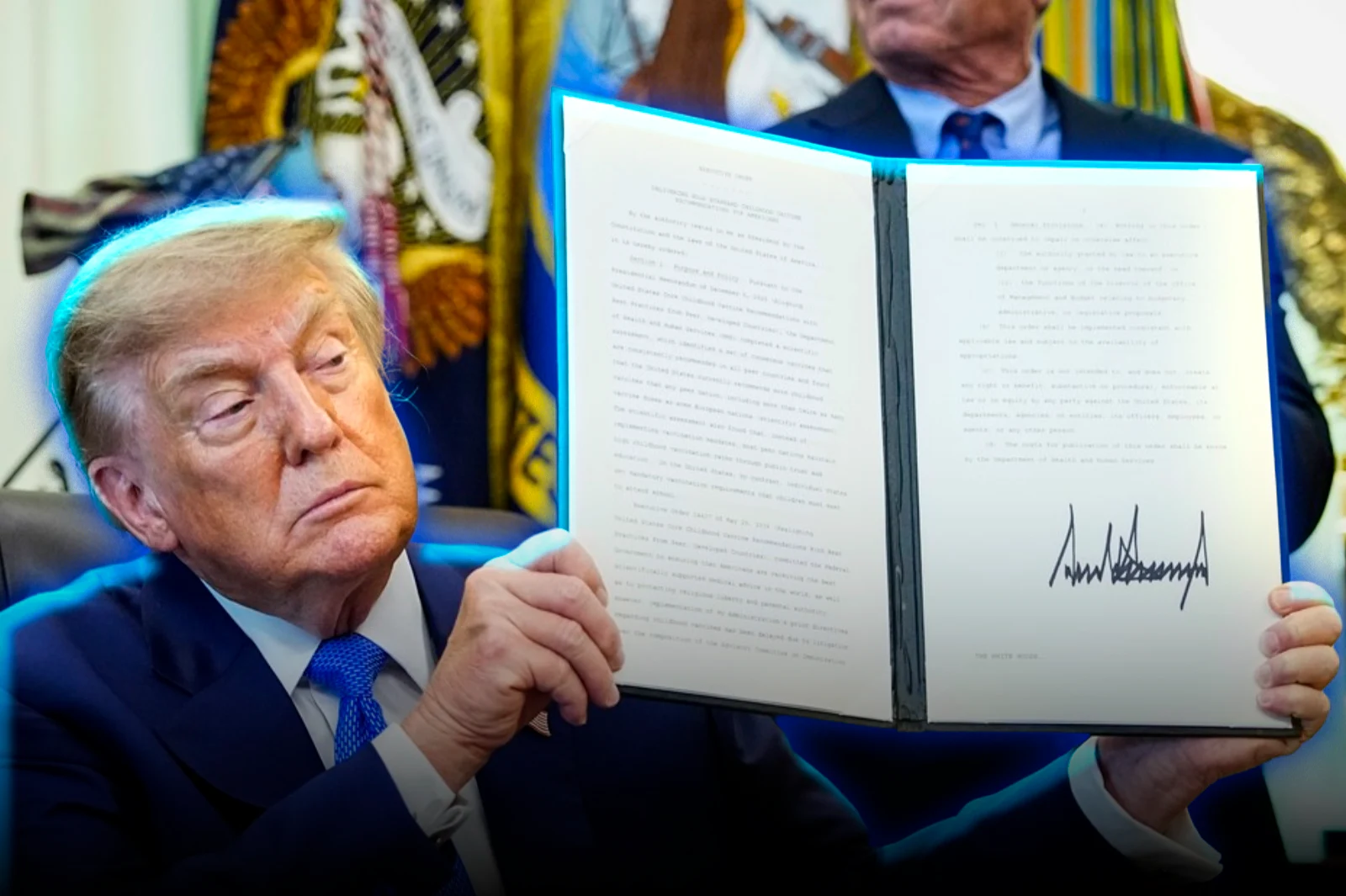 Trump signed a decree to space out childhood vaccines and strengthen parental authority