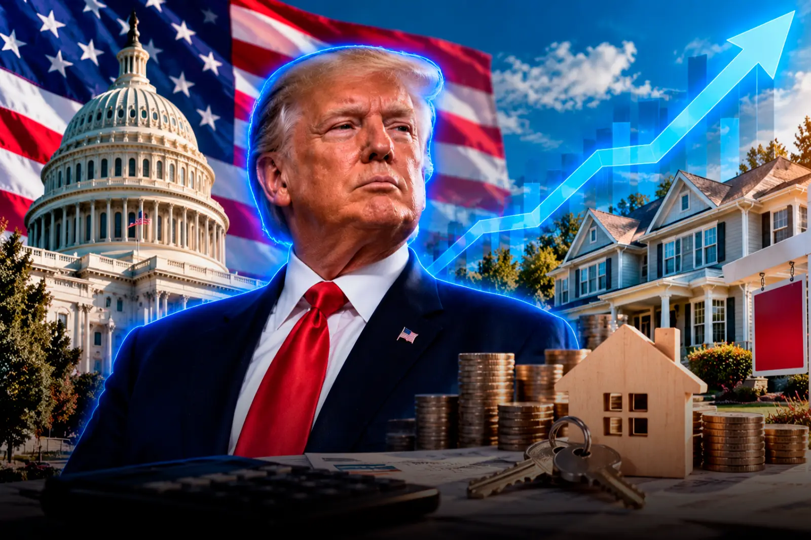 Trump impulsa medidas para abaratar las hipotecas y facilitar el acceso a la vivienda en Estados Unidos