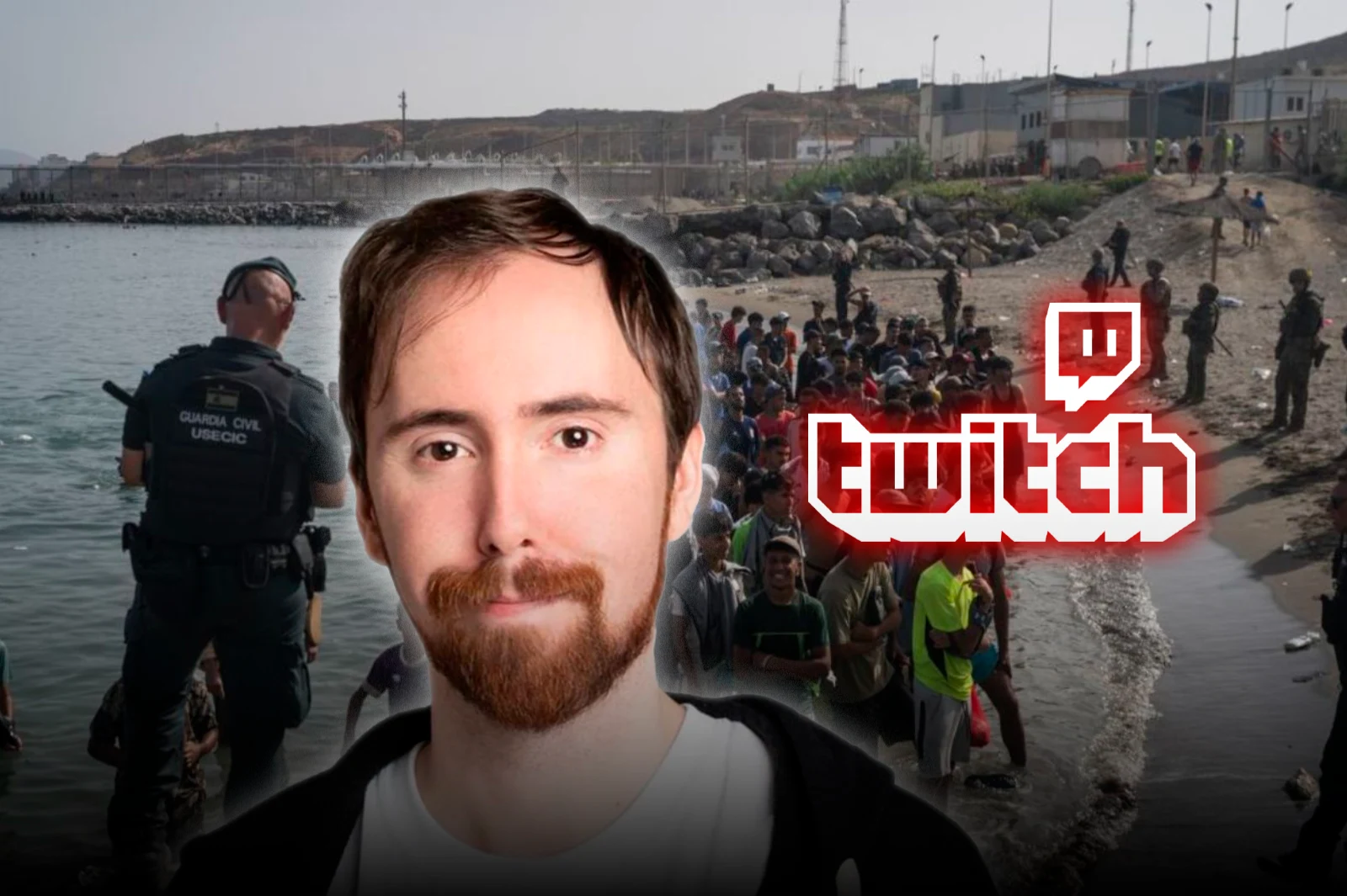 Twitch suspendió al streamer Asmongold tras exponer la invasión islámica en Ceuta