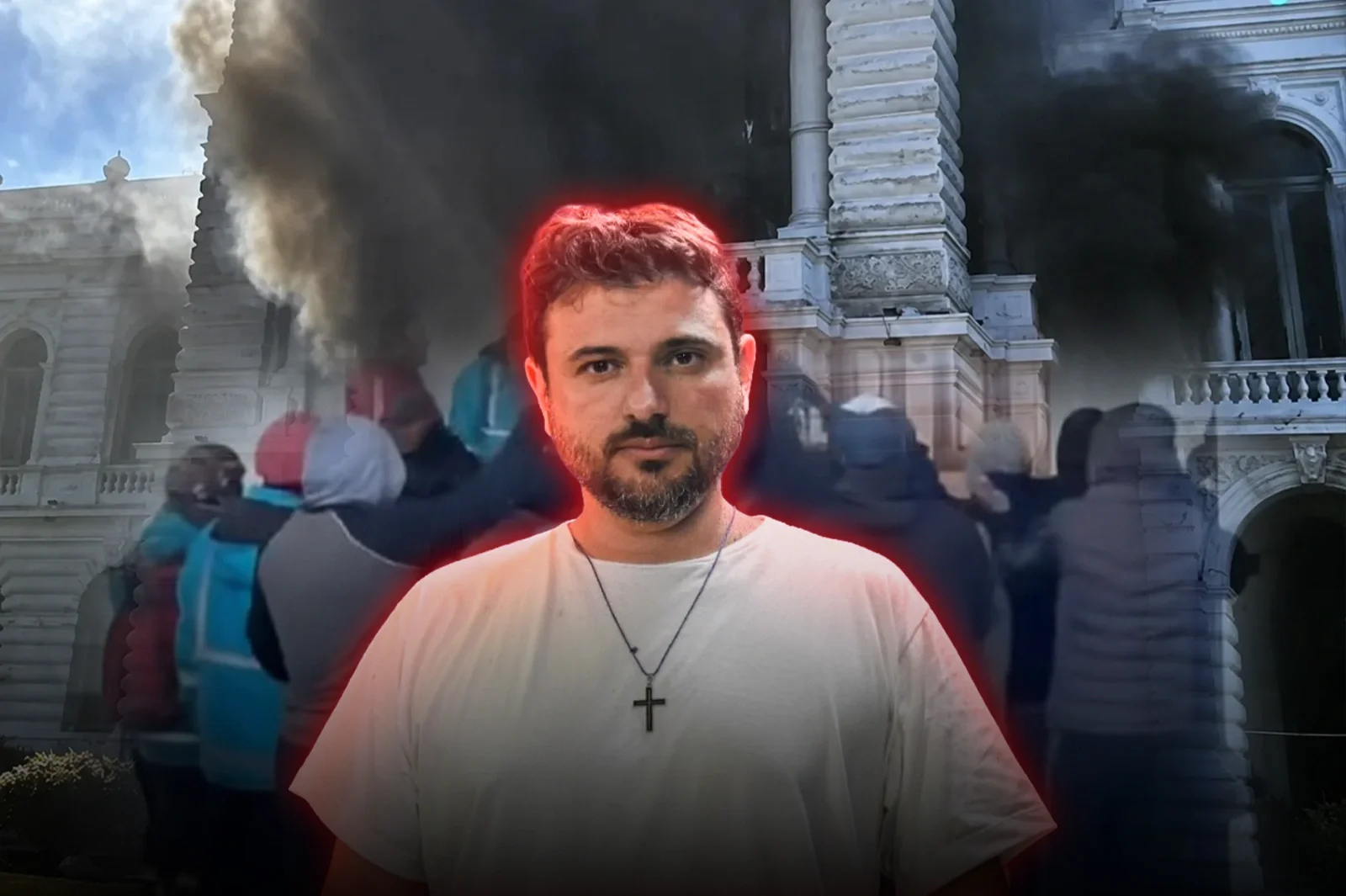 Militants of Juan Grabois attacked and set fire to the Municipality of La Plata