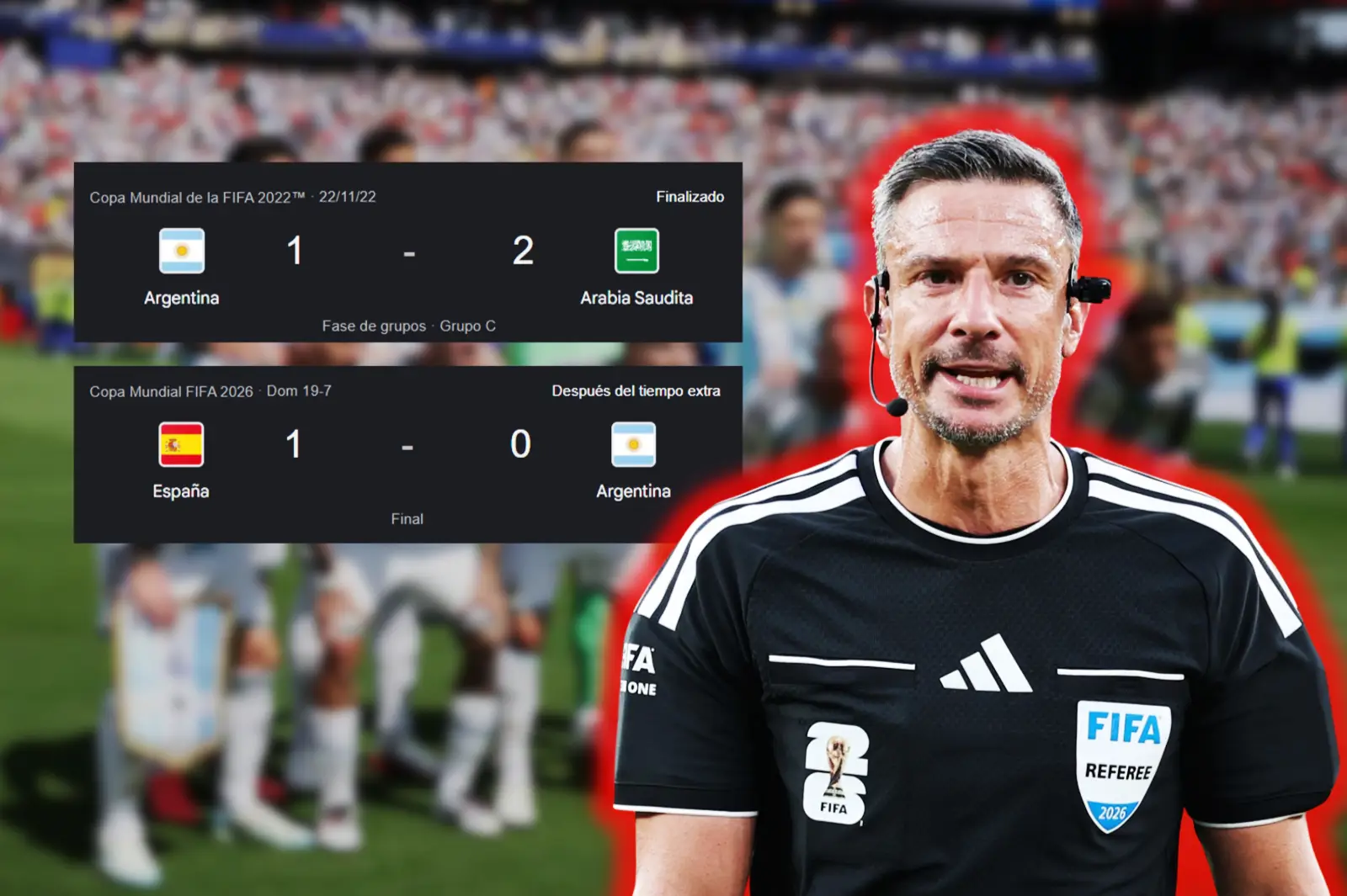 The only two World Cup defeats of the Scaloni era had the same referee: Slavko Vinčić