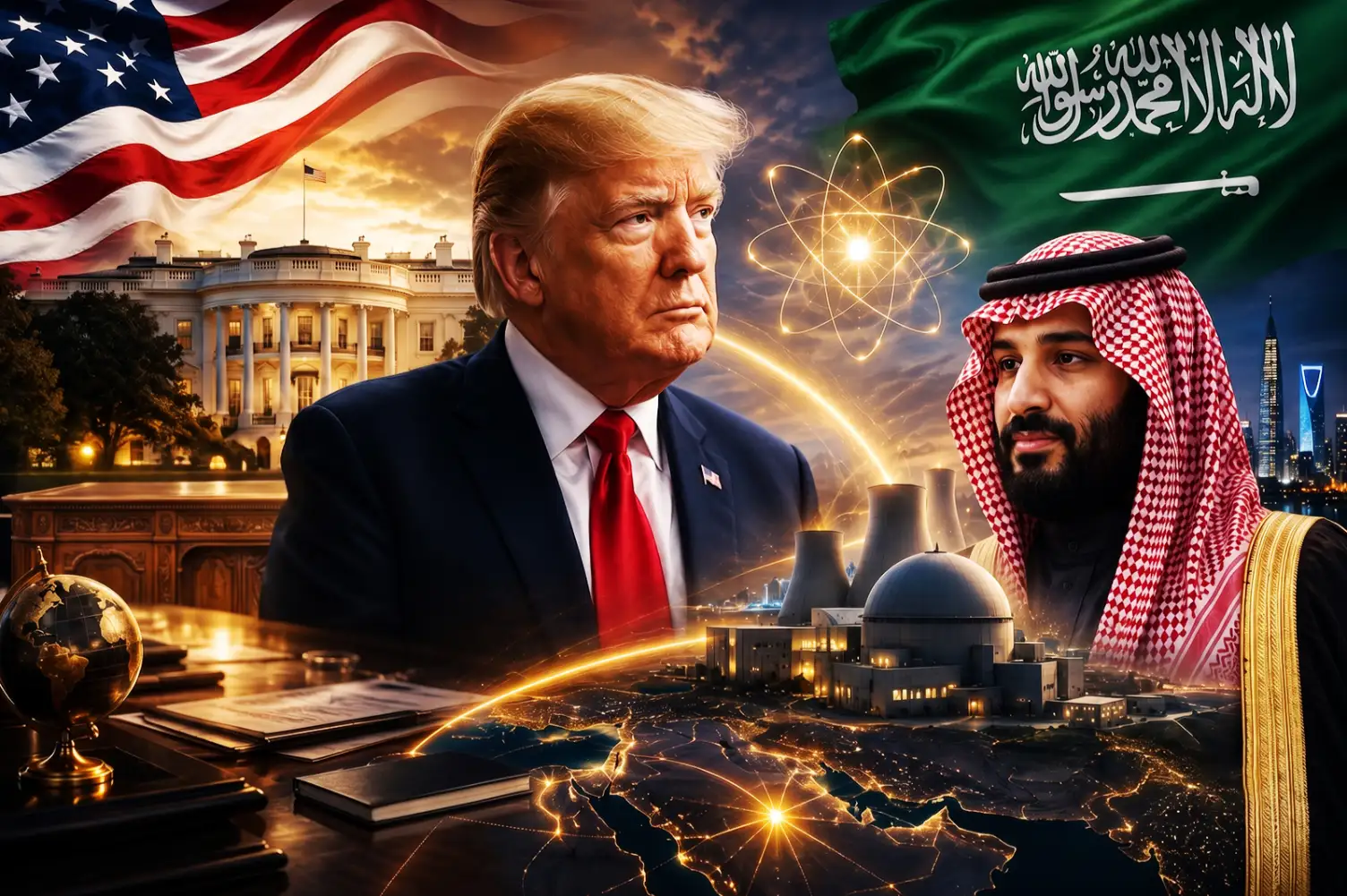 Trump stated that the nuclear deal with Saudi Arabia depends on the country adhering to the Abraham Accords