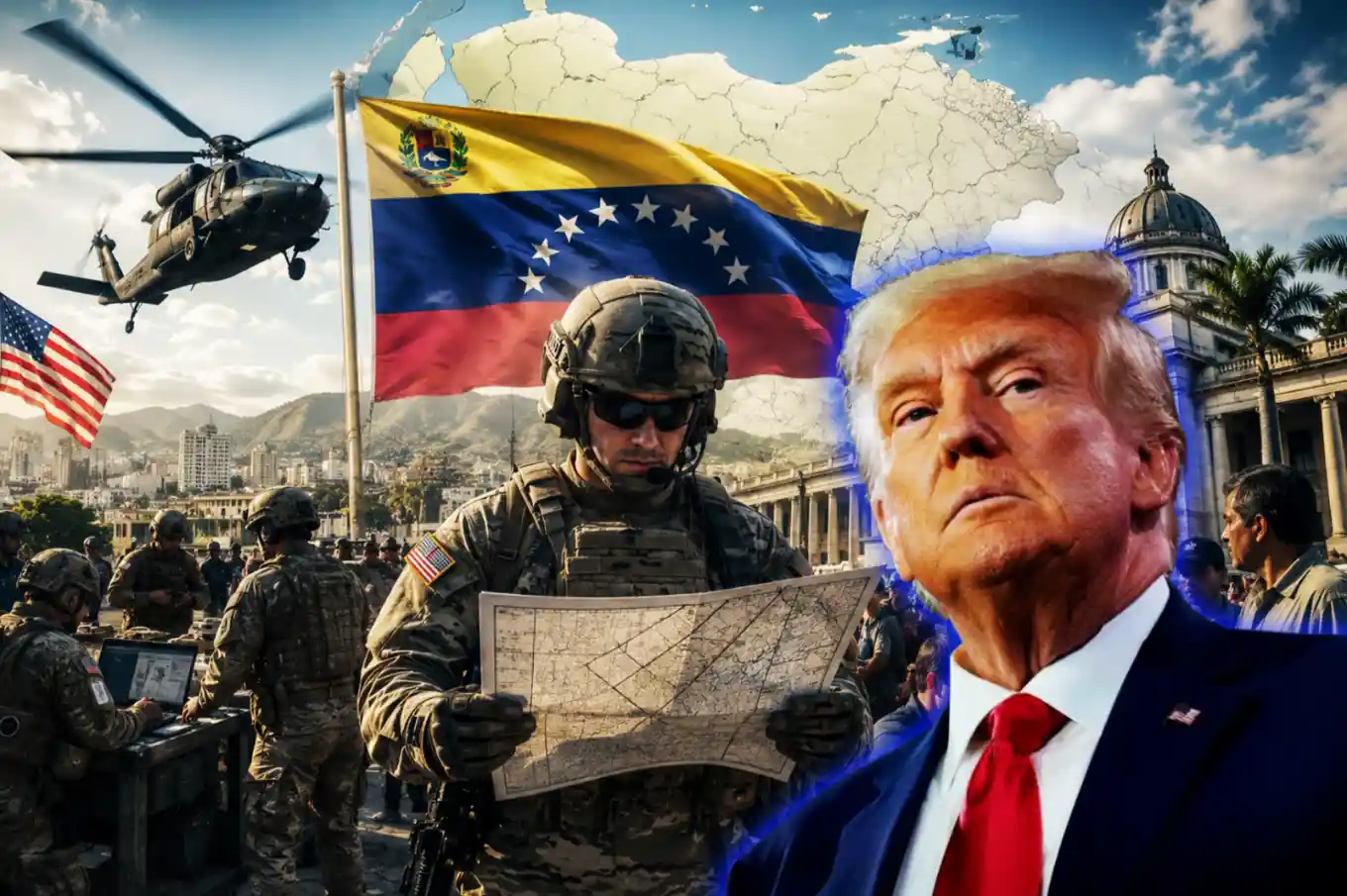 The United States is considering sending 3,000 technicians and establishing a temporary administration in Venezuela