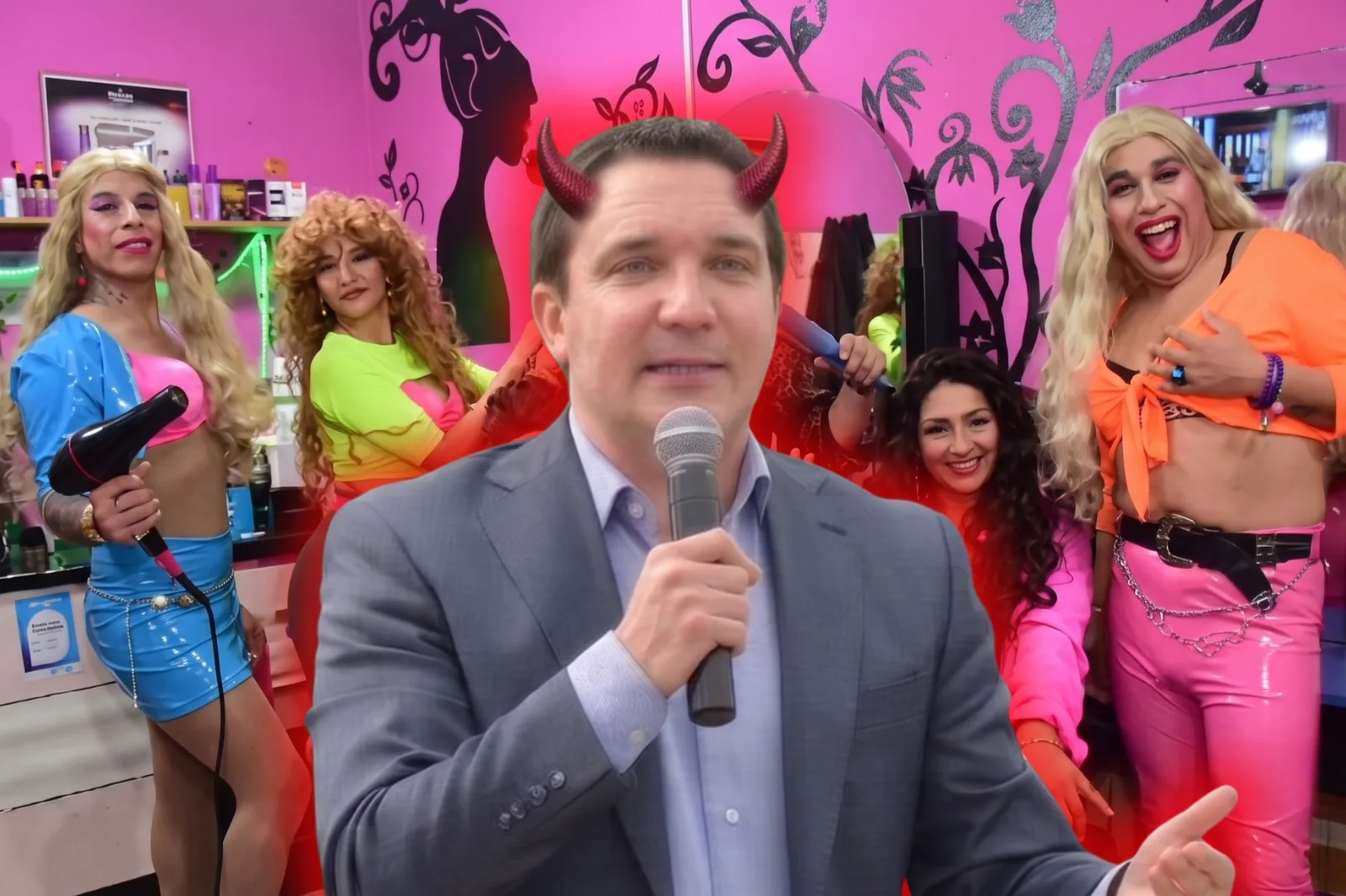El intendente de Florencio Varela impulsó un evento "para los mas chicos" con travestis degenerados