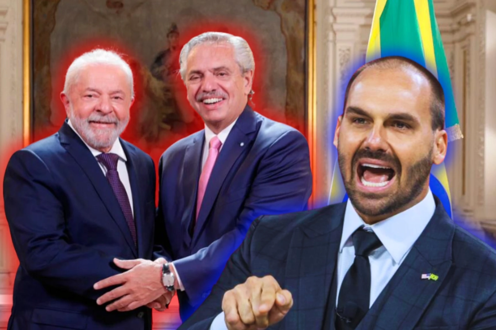 Eduardo Bolsonaro explotó contra Alberto Fernández por justificar su visita a Lula en la campaña de 2022