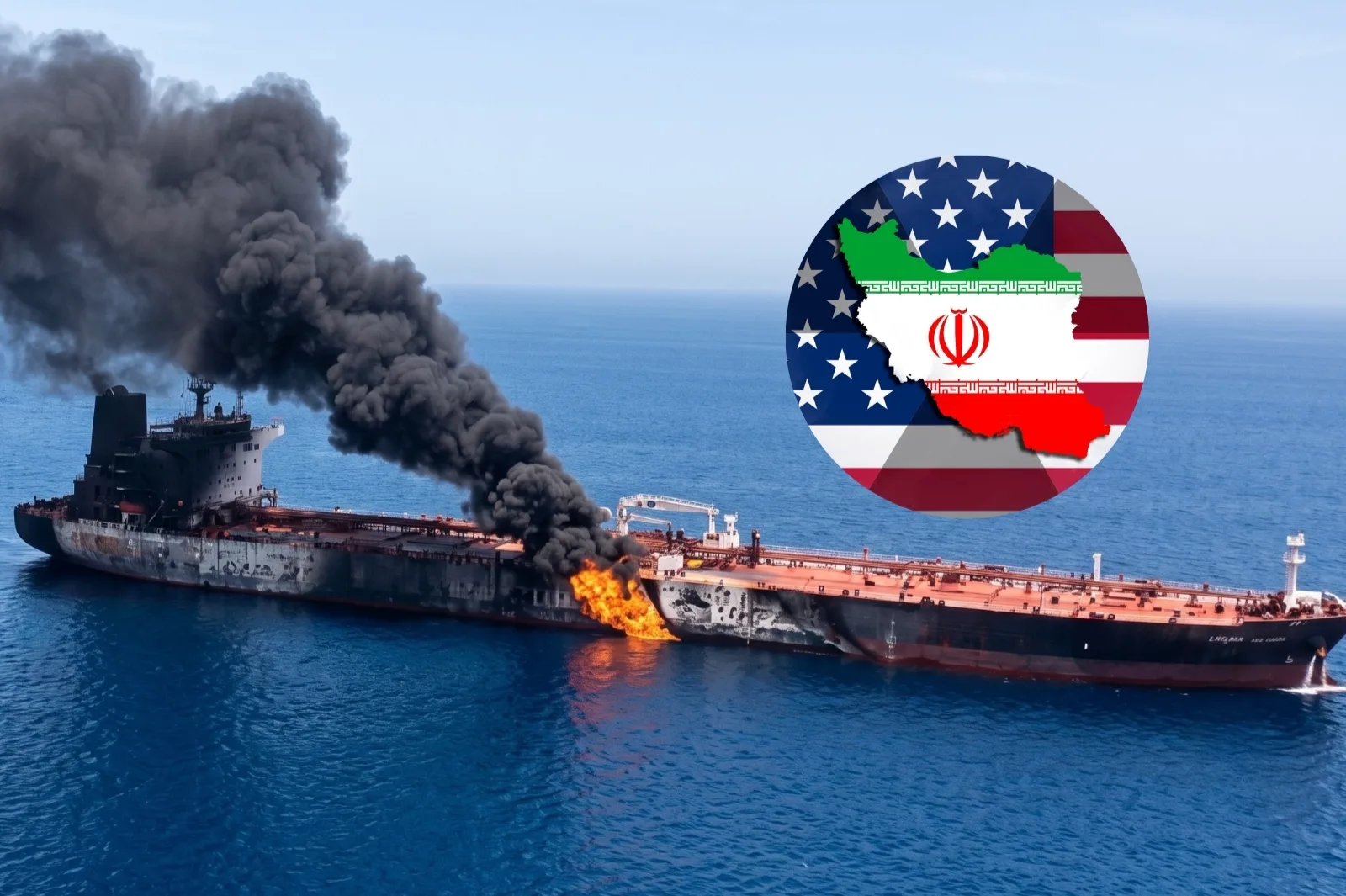 A oil tanker exploded in the Strait of Hormuz and tensions rise in the Middle East