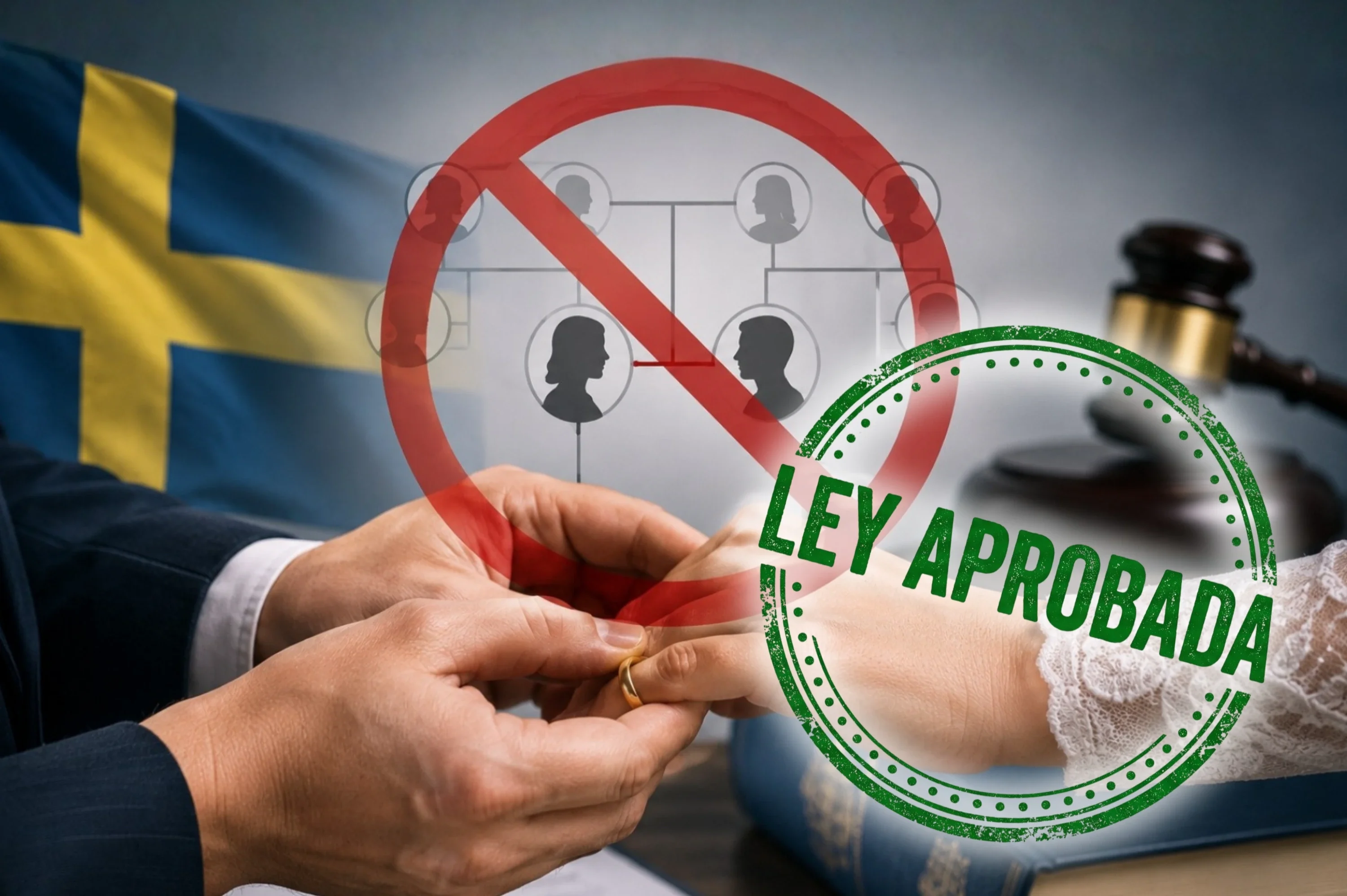 Suecia: Entró en vigor la nueva ley que prohíbe los matrimonios entre primos en todo el país