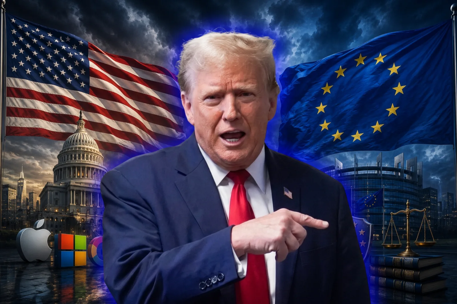 The Trump administration warned the European Union about its regulations on American companies