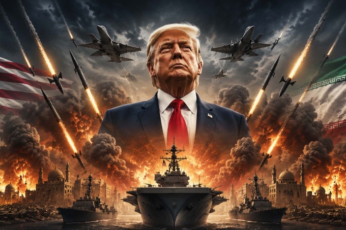 Trump dijo que planeaba "el mayor ataque desde la Segunda Guerra Mundial" contra Irán antes de que pidieran clemencia