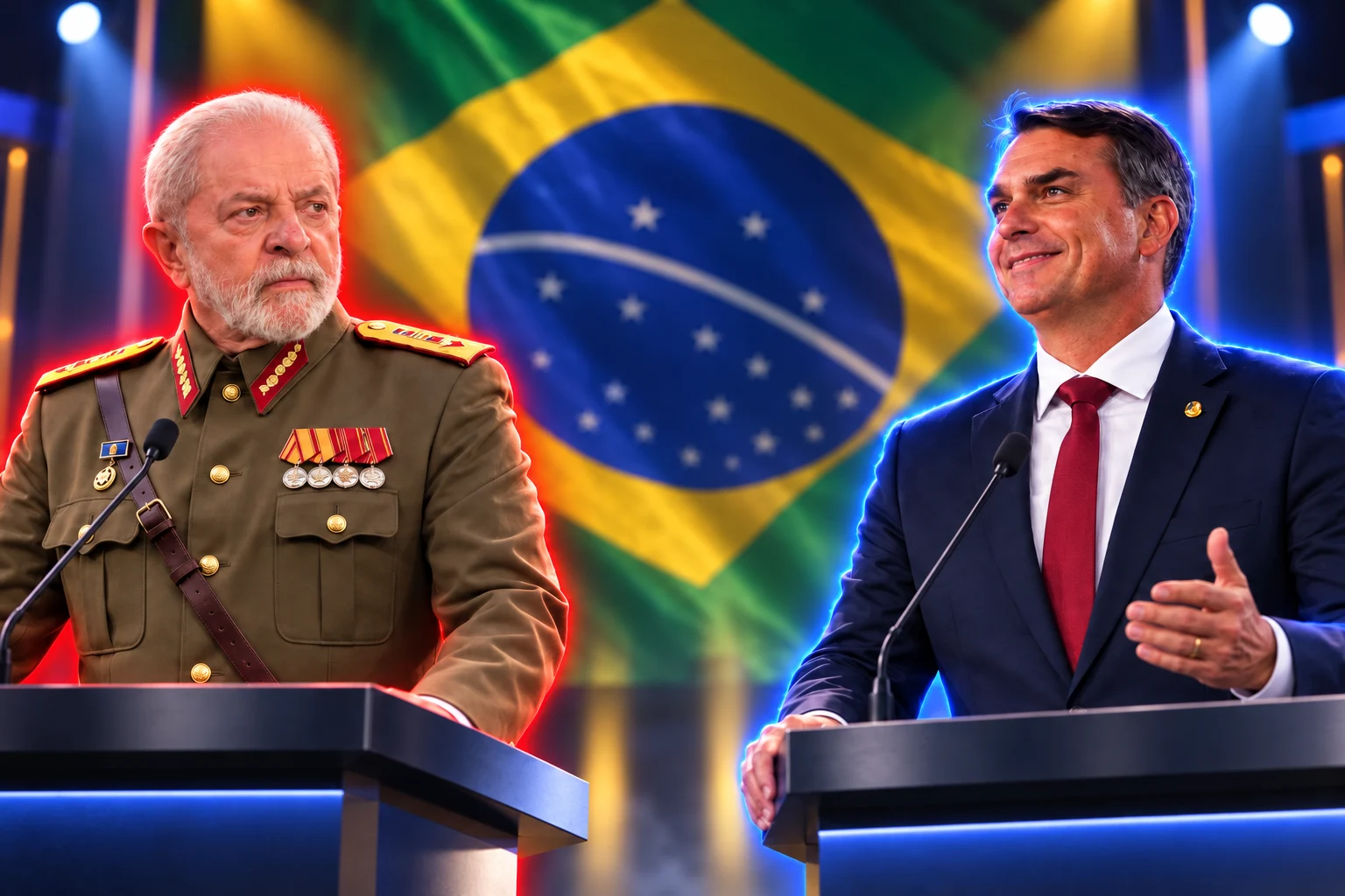 Flávio Bolsonaro debate contra el dictador Lula da Silva de cara al balotaje presidencial