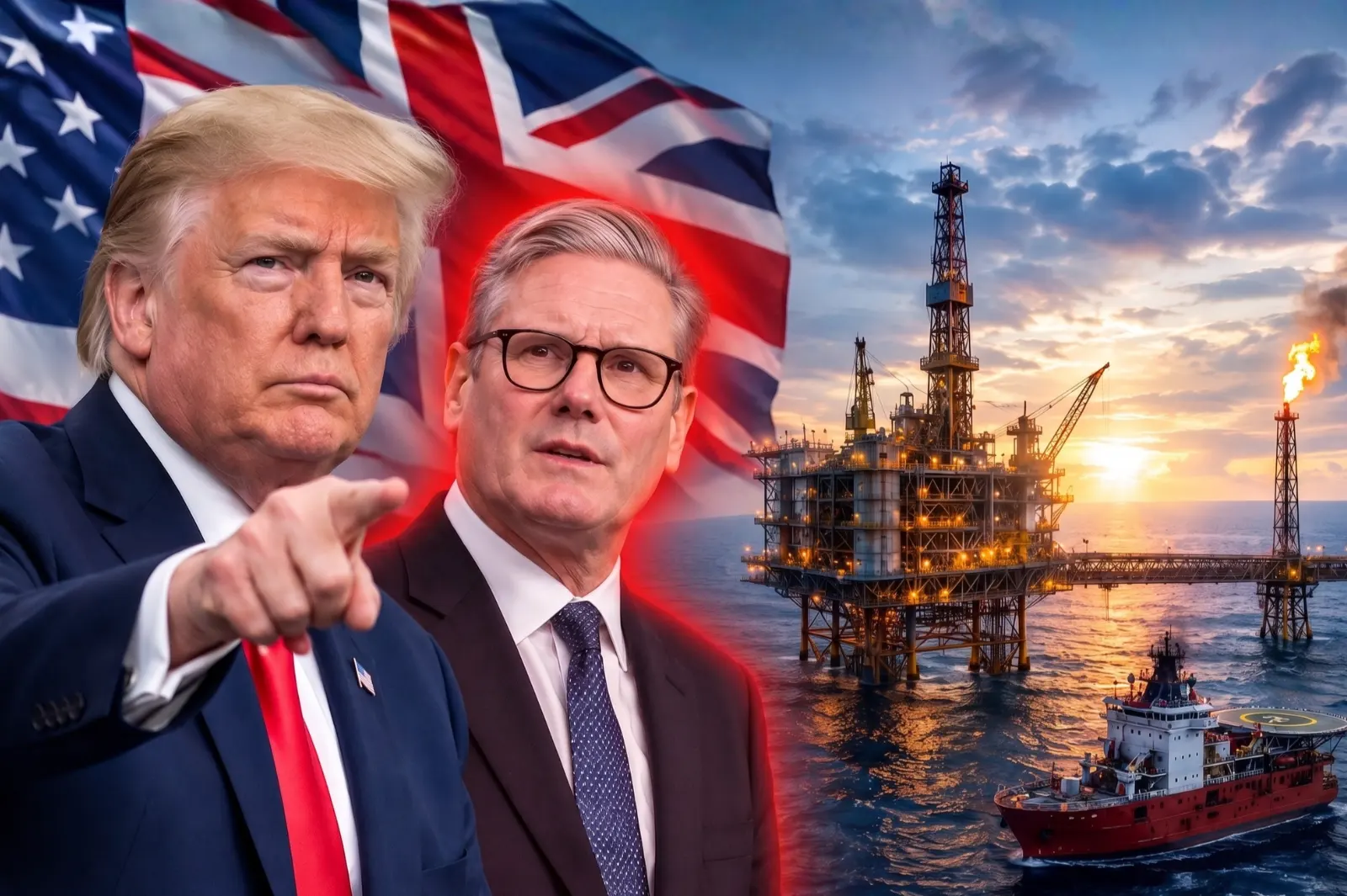 Donald Trump urged the United Kingdom to open gas and oil production in the North Sea