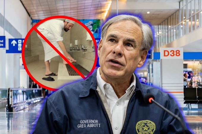 Brake on Madness: Greg Abbott banned the installation of foot washing stations for Muslims in airports