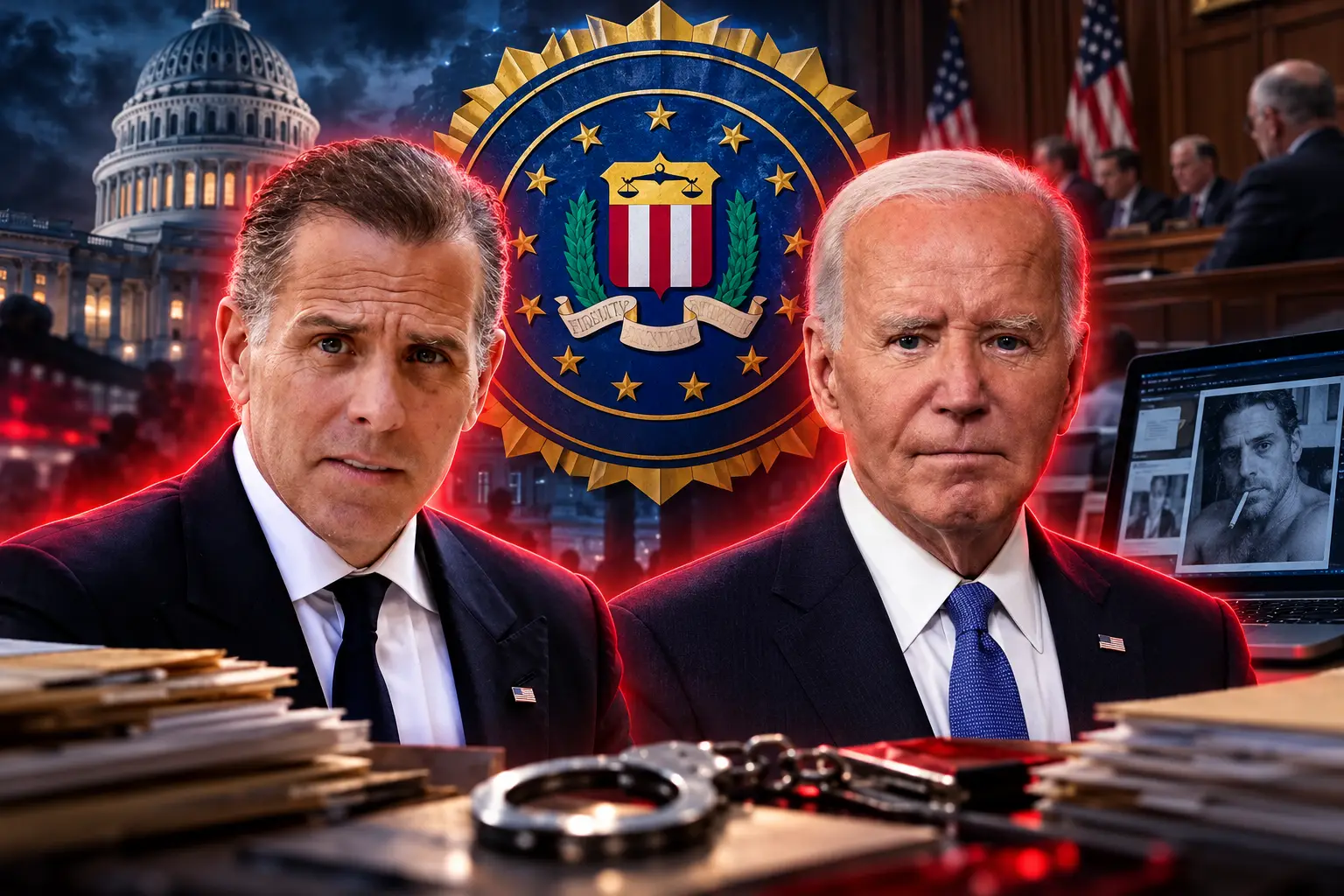 Imputaron por falso testimonio a dos exjefes del FBI que ocultaron pruebas en el caso de la laptop de Hunter Biden