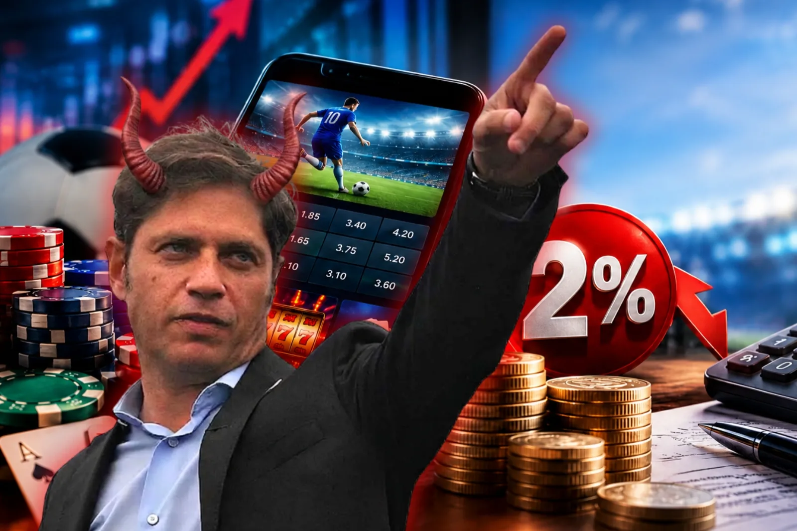 Axel Kicillof increases taxes and will apply a 2% charge on online betting winnings