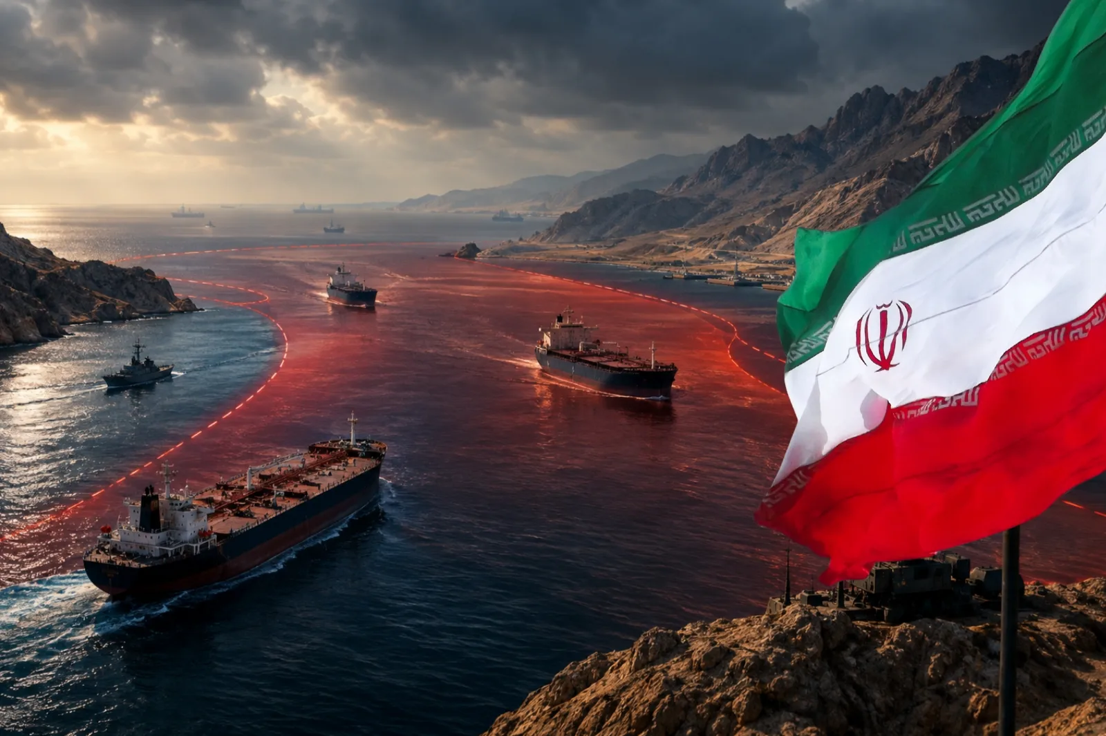 The Iranian regime announced a restricted zone near the Strait of Hormuz and threatens to sanction ships