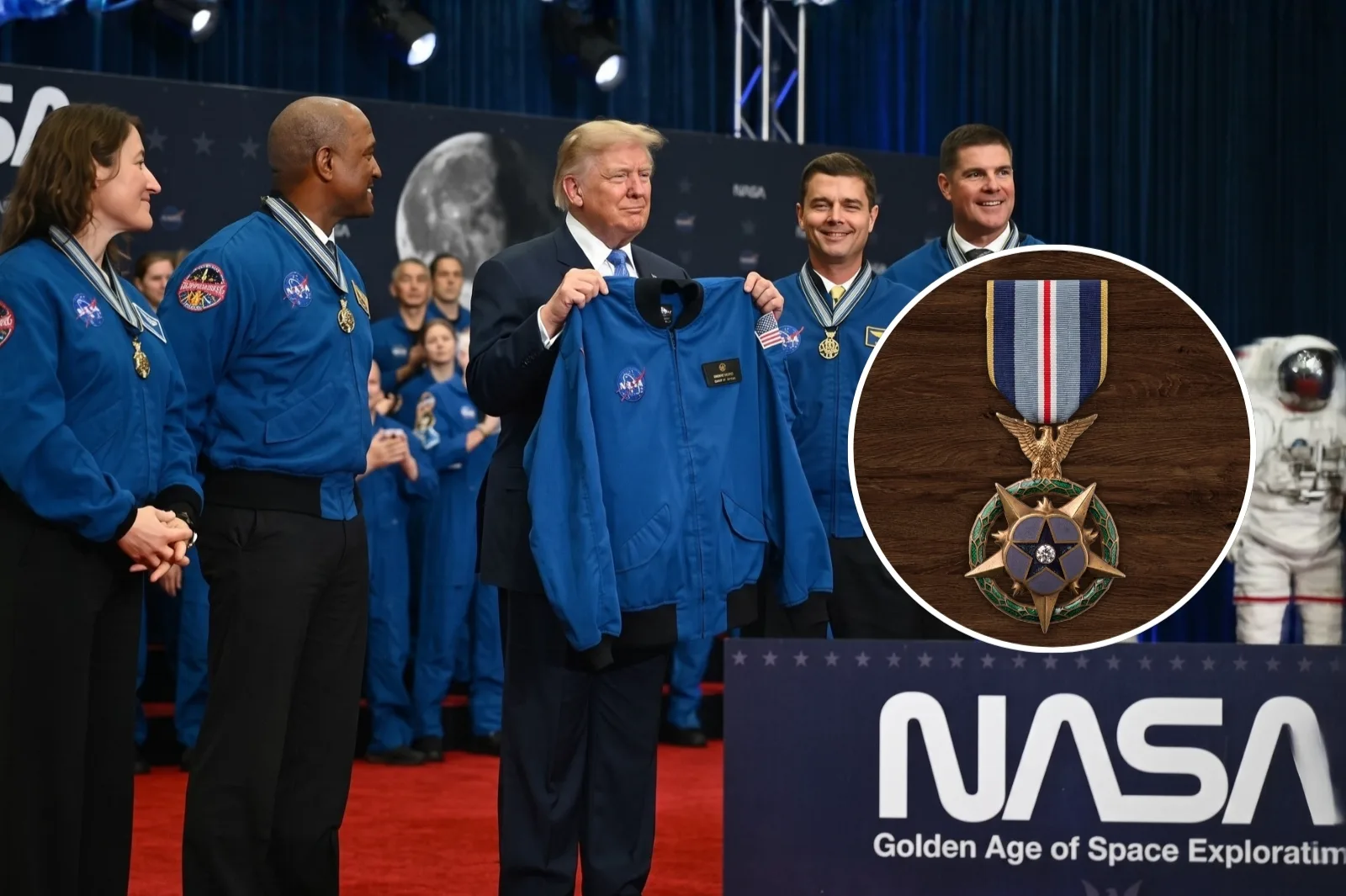 Donald Trump awarded the Space Medal of Honor to the astronauts of the Artemis II mission