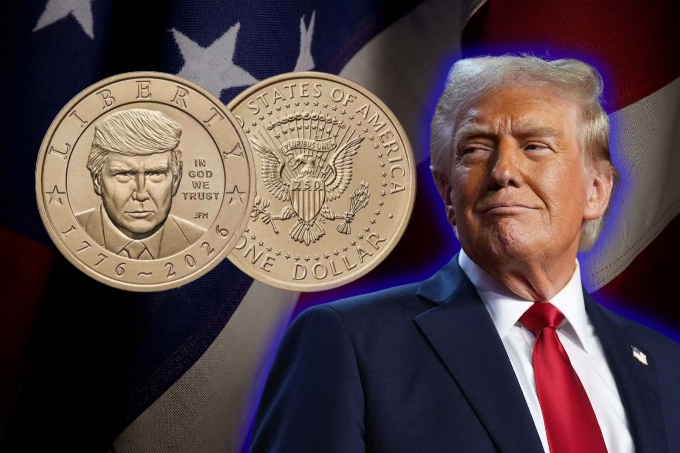 The US Mint launched a coin featuring Trump's face for the 250th anniversary and demand skyrocketed