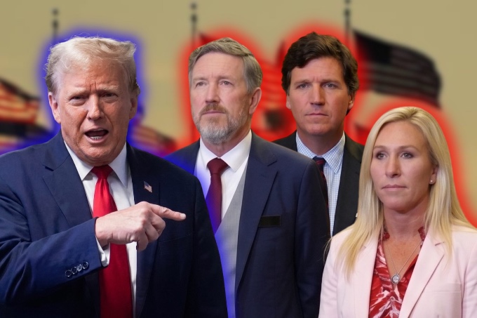 Trump annihilated Tucker Qatarlson, Taylor Greene, and Thomas Massie: He called them "traitors" and "losers"