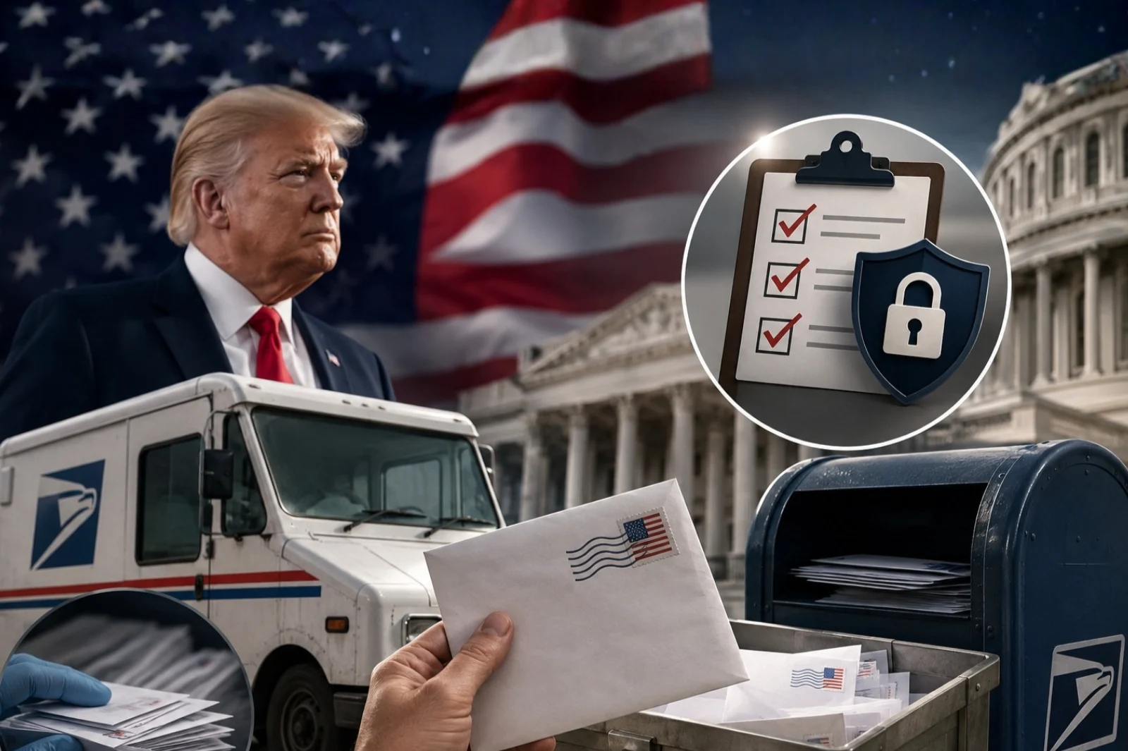 The U.S. Postal Service is preparing new rules to strengthen control over mail-in voting pushed by Trump