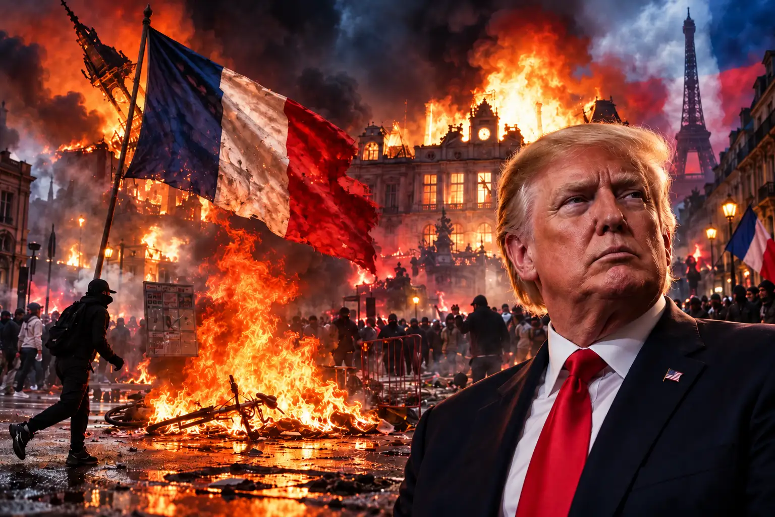 Trump habló sobre los disturbios en Francia y apuntó contra los inmigrantes ilegales musulmanes