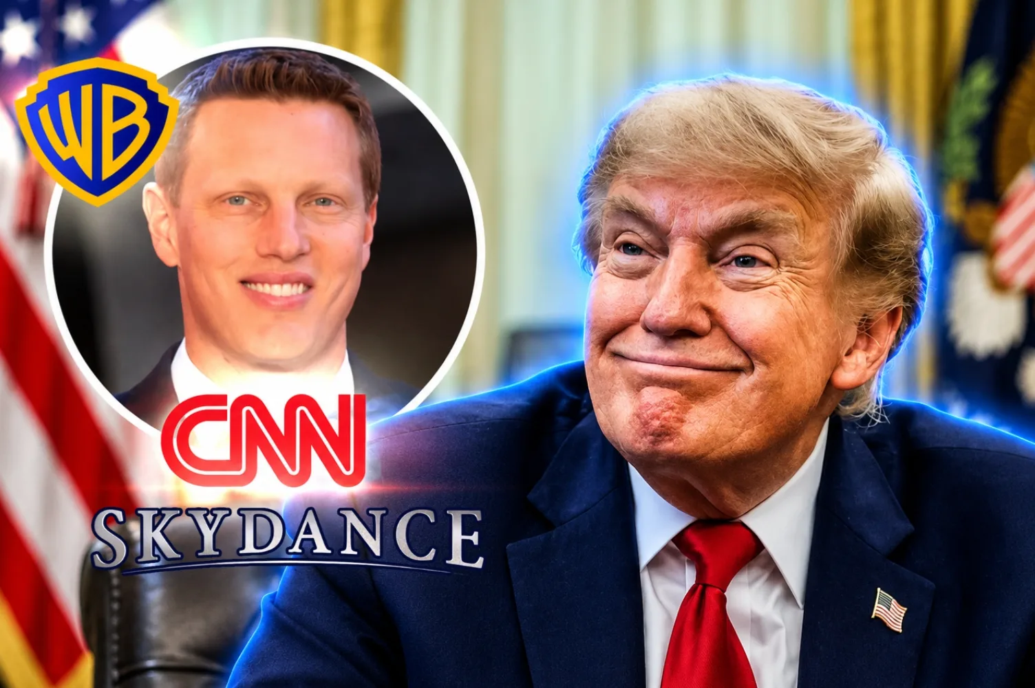 CNN pasó a manos de aliados de Trump: una familia trumpista compró la cadena demócrata